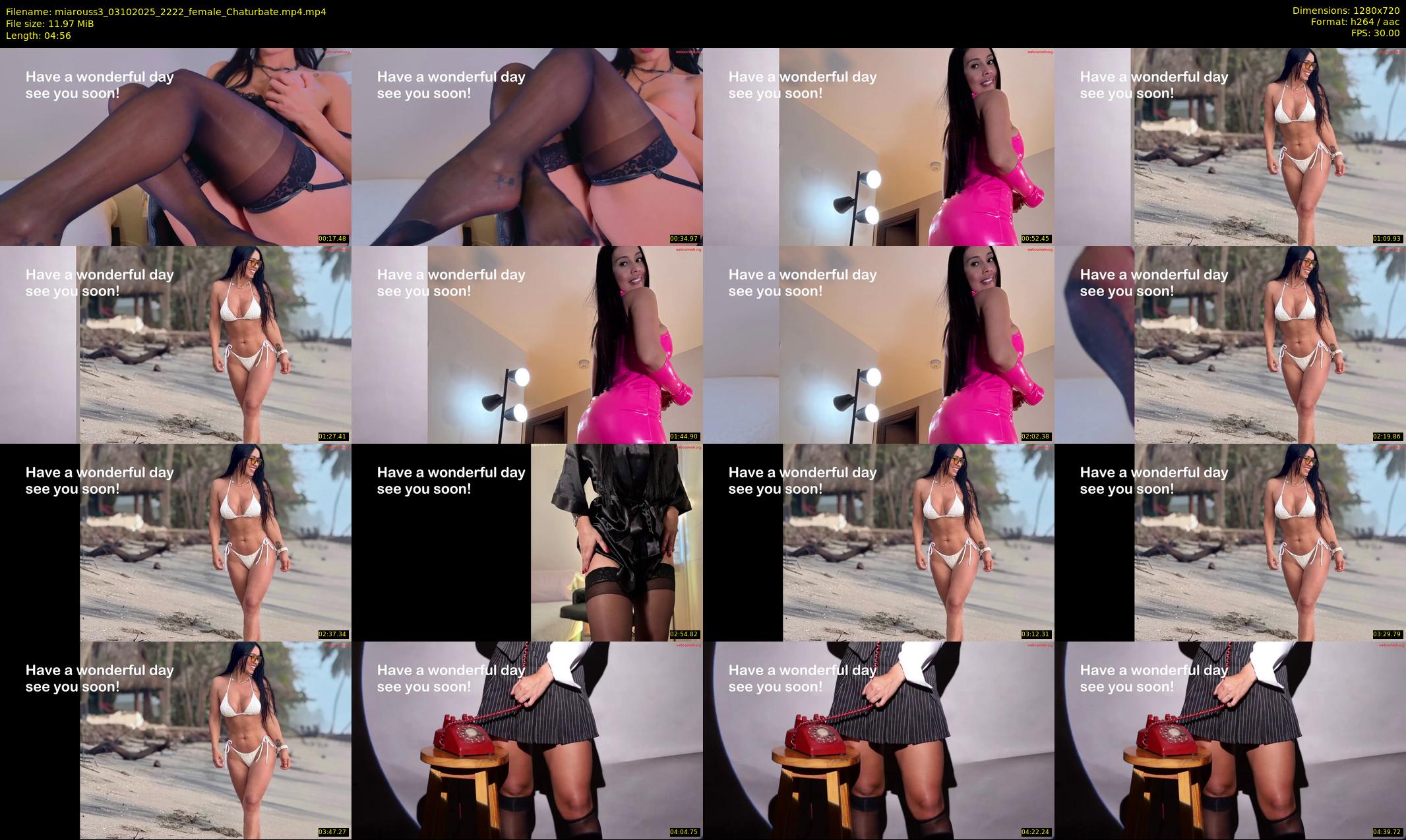 miarouss3 — 5 minute Chaturbate female cam show recording, 720p, Oct 3, 2025