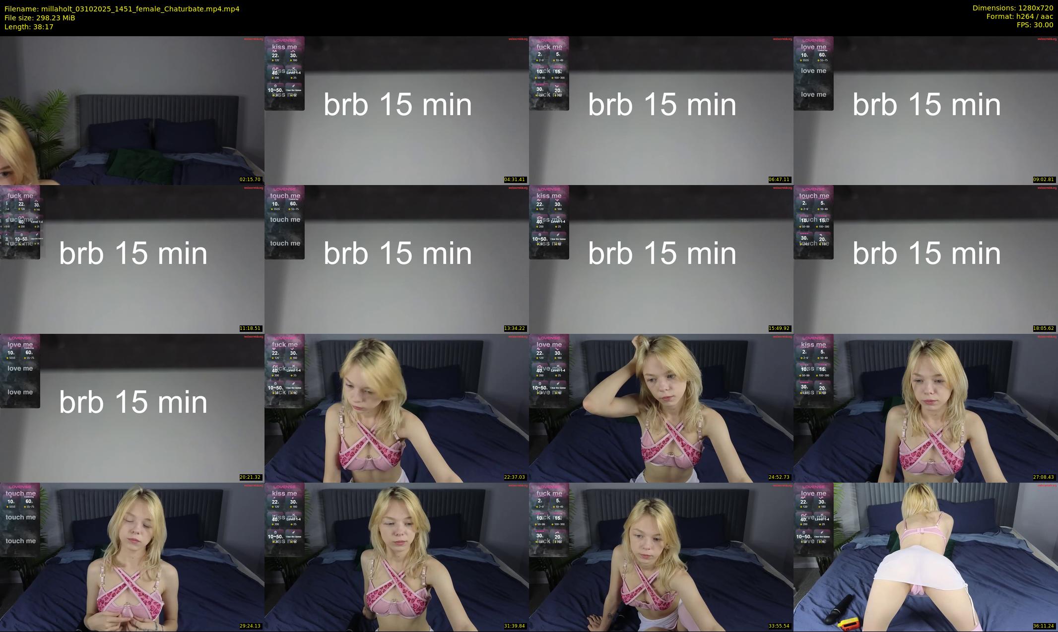 millaholt — 39 minute Chaturbate female cam show recording, 720p, Oct 3, 2025