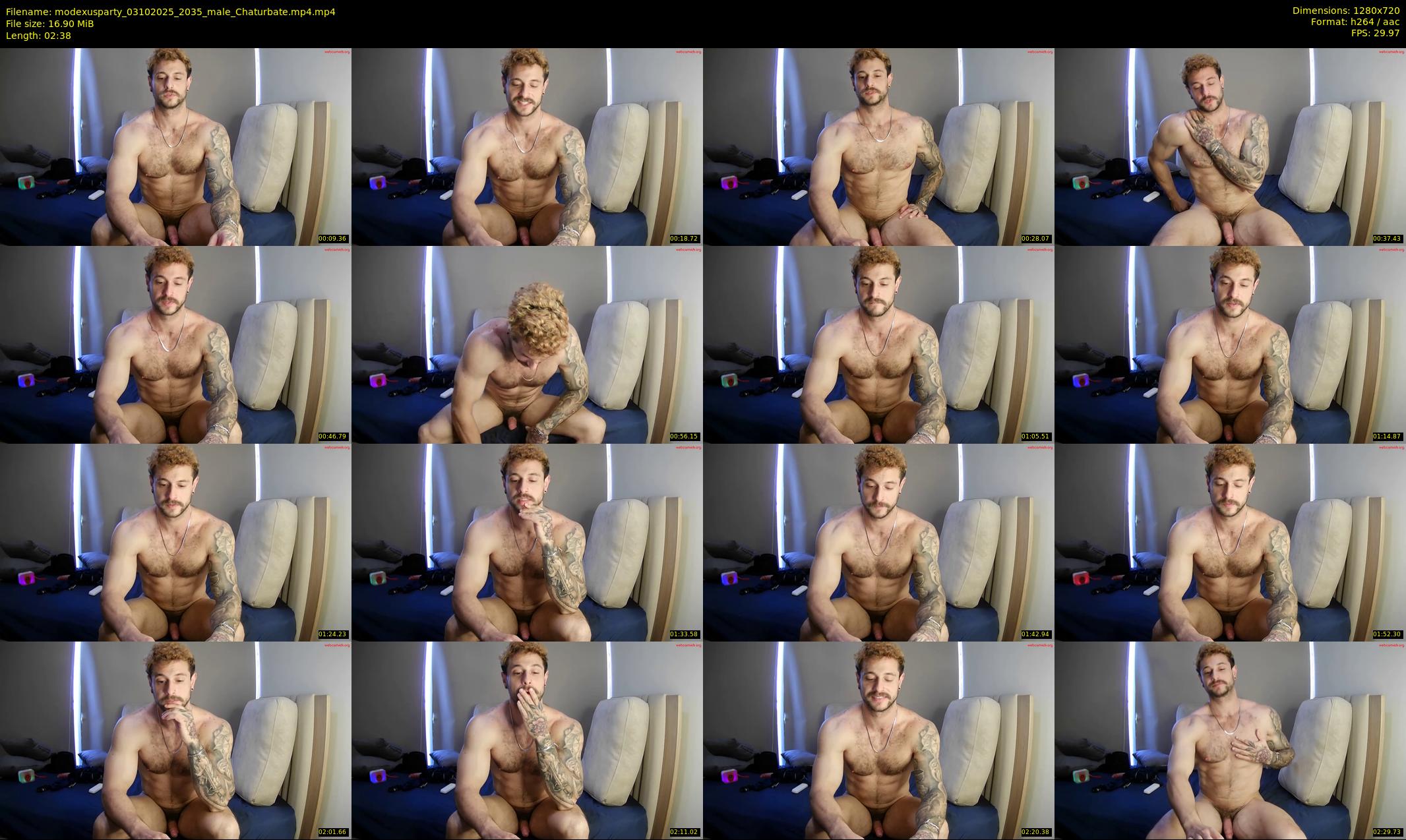 modexusparty — 3 minute Chaturbate male cam show recording, 720p, Oct 3, 2025