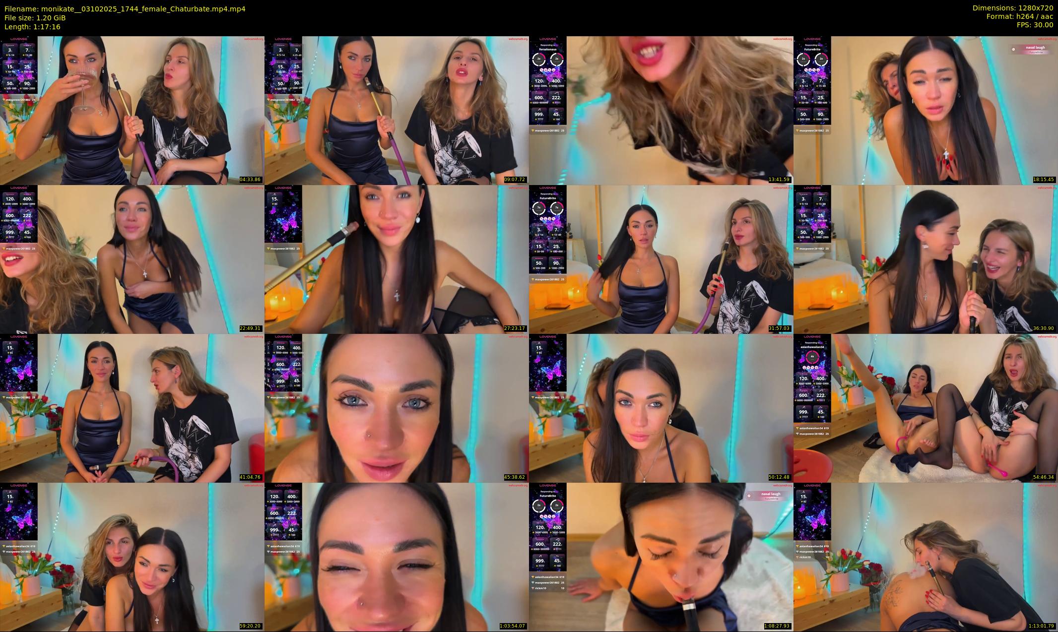 monikate_ — 78 minute Chaturbate couple cam show recording, 720p, Oct 3, 2025