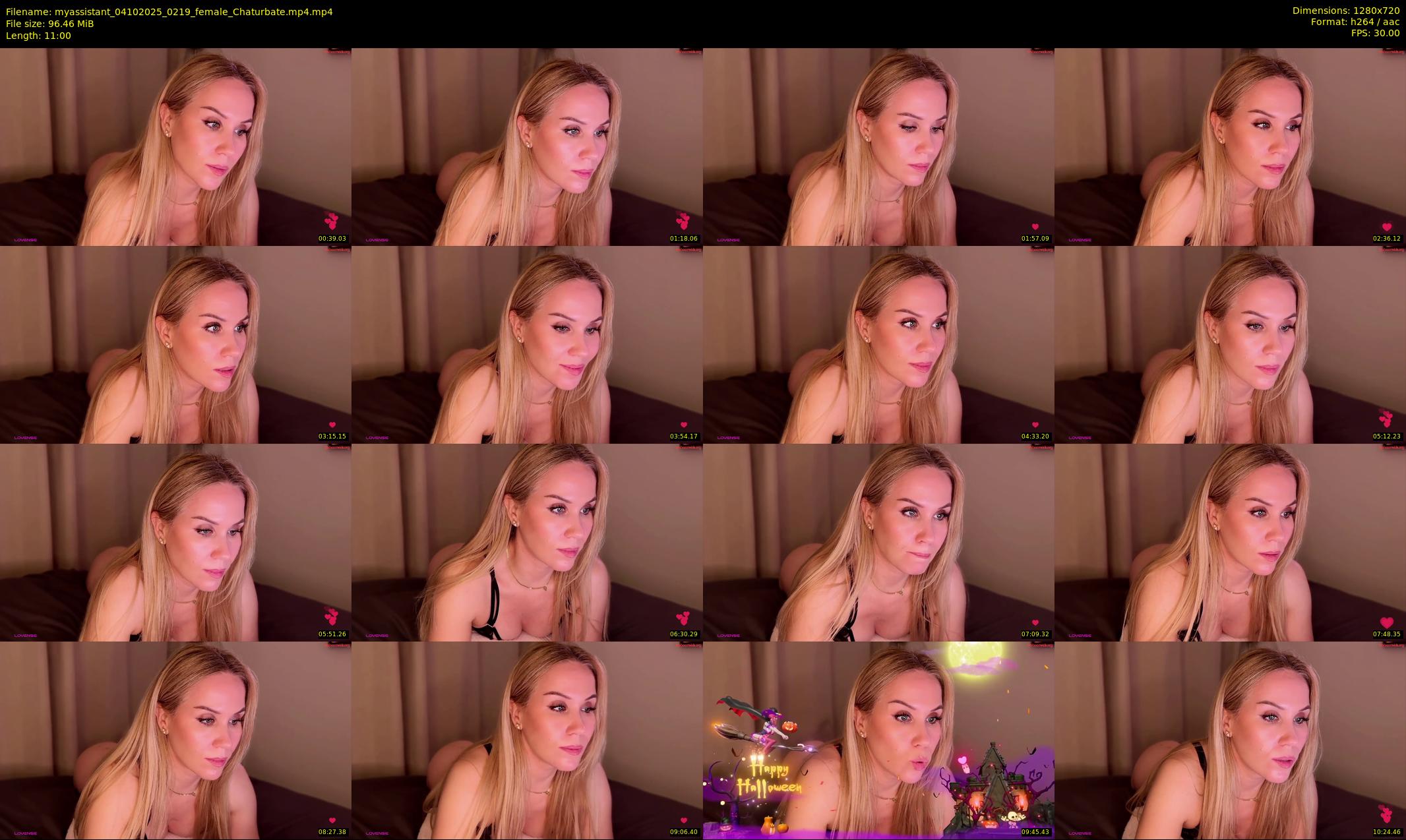 myassistant — 11 minute Chaturbate female cam show recording, 720p, Oct 4, 2025