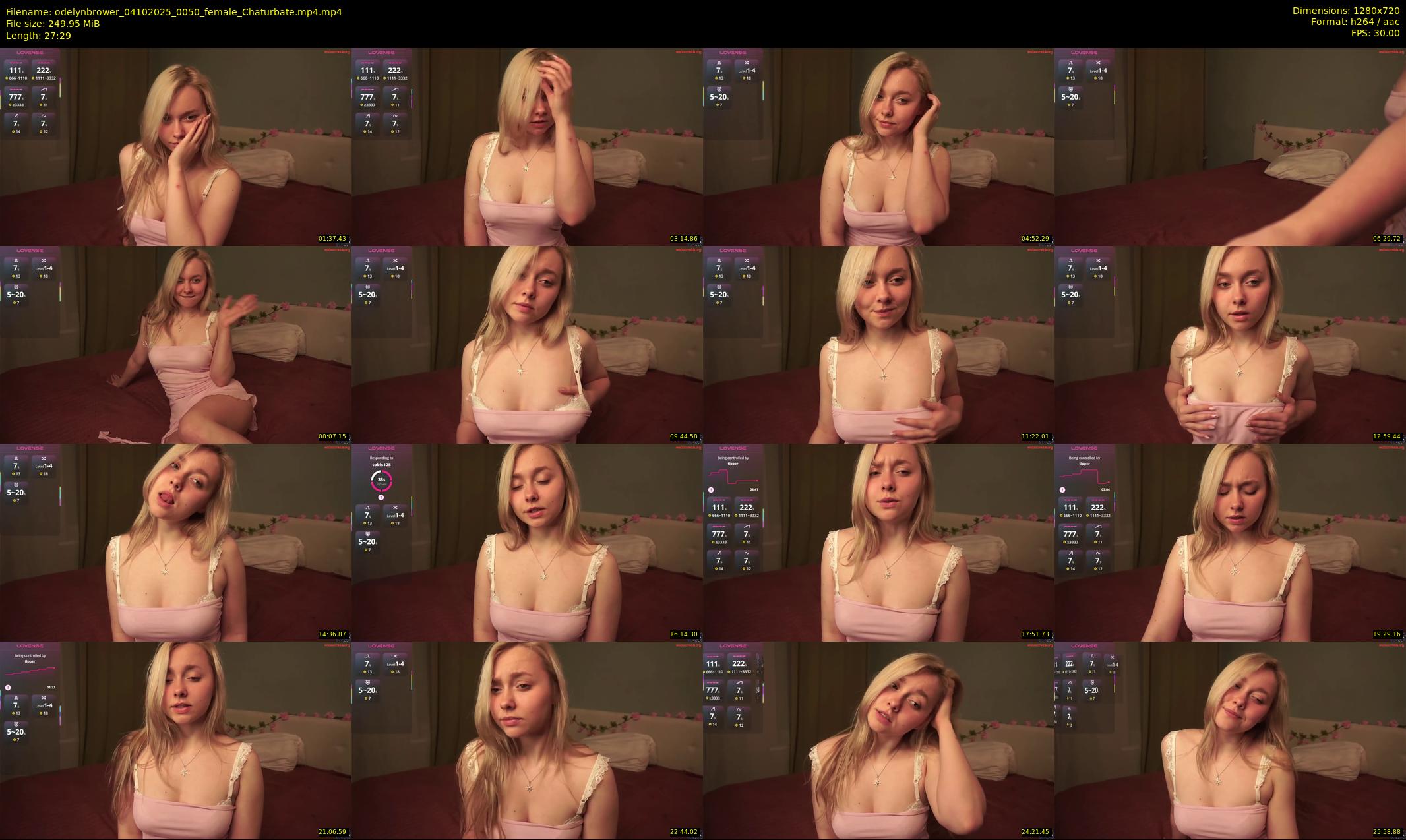 odelynbrower — 28 minute Chaturbate female cam show recording, 720p, Oct 4, 2025