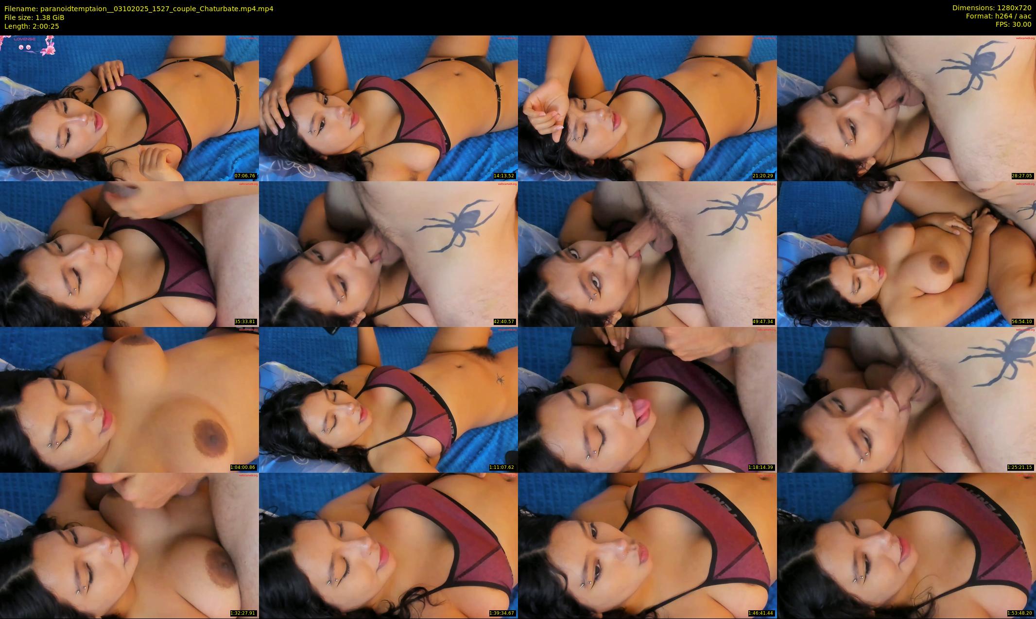 paranoidtemptaion_ — 121 minute Chaturbate couple cam show recording, 720p, Oct 3, 2025