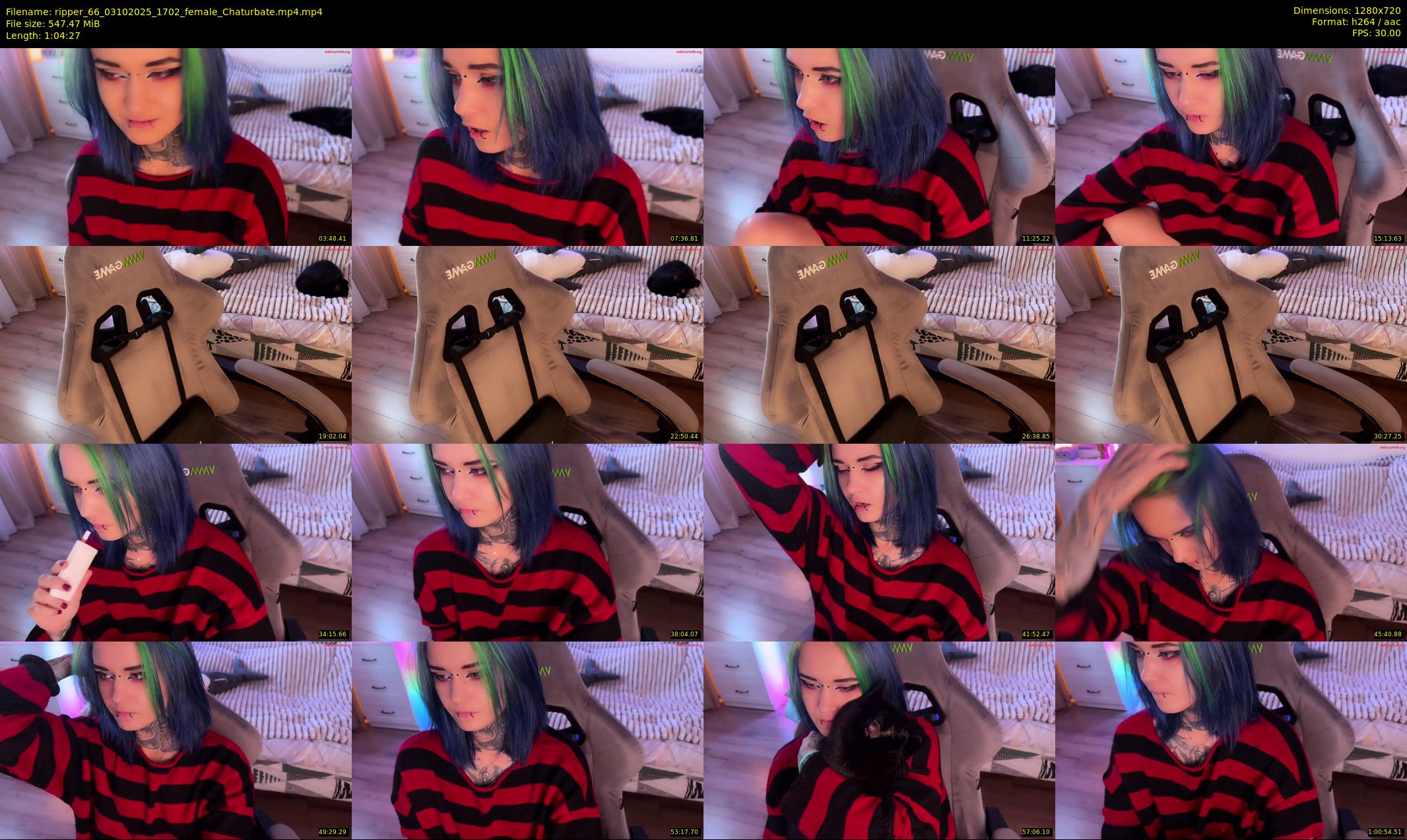 ripper_66 — 65 minute Chaturbate female cam show recording, 720p, Oct 3, 2025