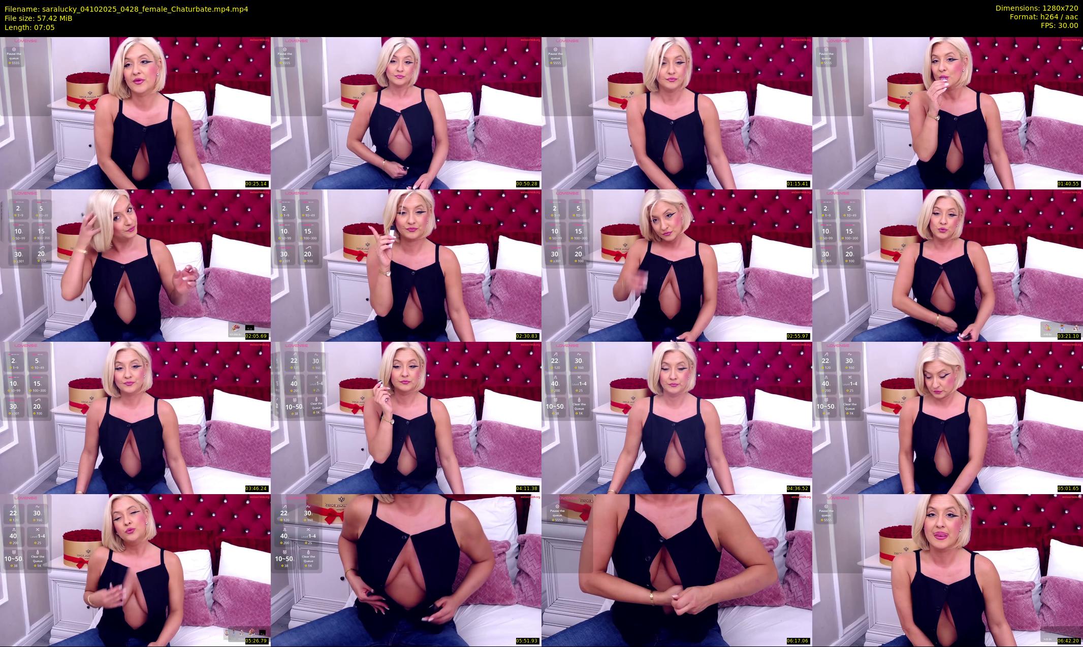 saralucky — 8 minute Chaturbate female cam show recording, 720p, Oct 4, 2025