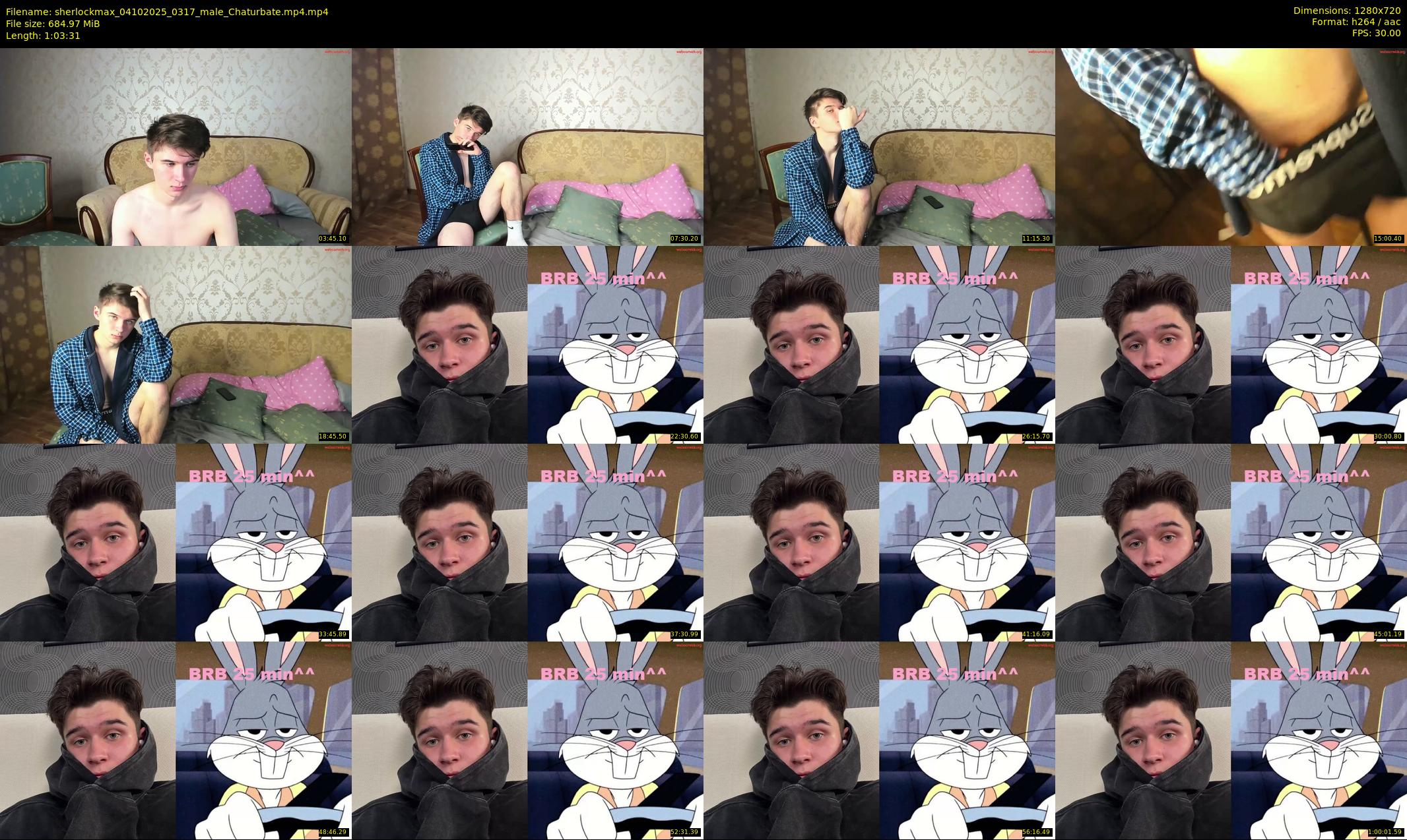 sherlockmax — 64 minute Chaturbate male cam show recording, 720p, Oct 4, 2025
