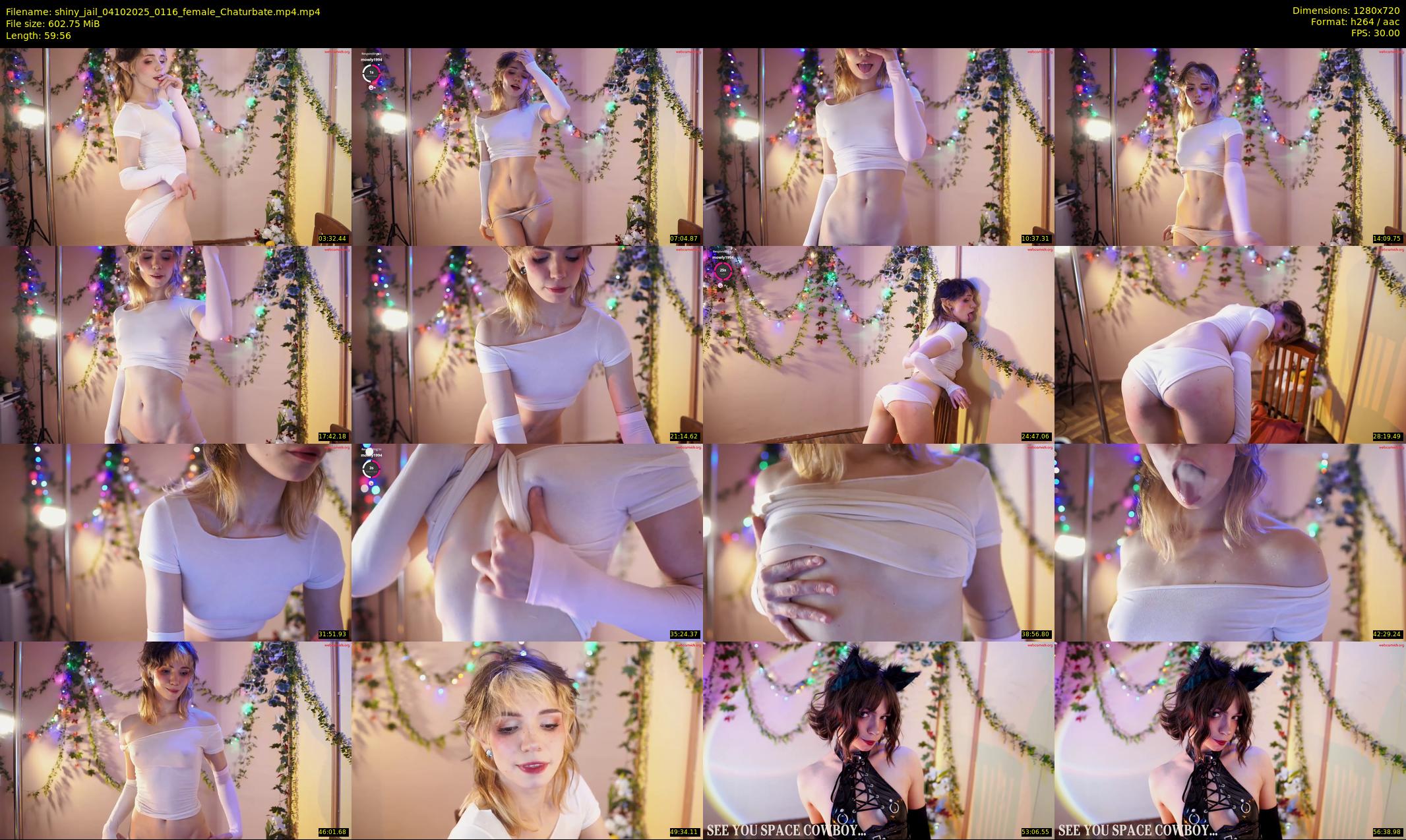 shiny_jail — 60 minute Chaturbate female cam show recording, 720p, Oct 4, 2025