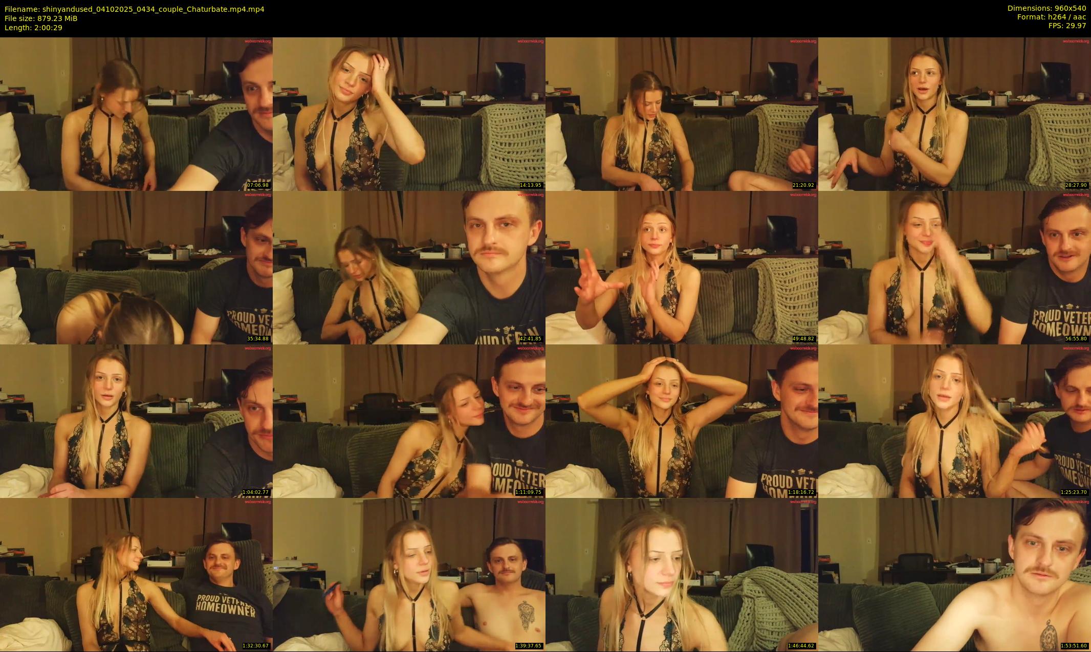 shinyandused — 121 minute Chaturbate couple cam show recording, 480p, Oct 4, 2025