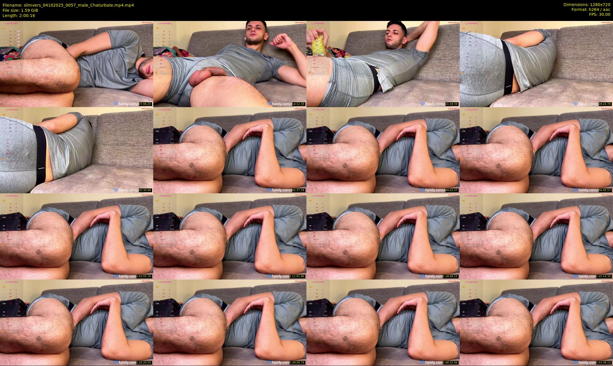 slimvers — 121 minute Chaturbate male cam show recording, 720p, Oct 4, 2025