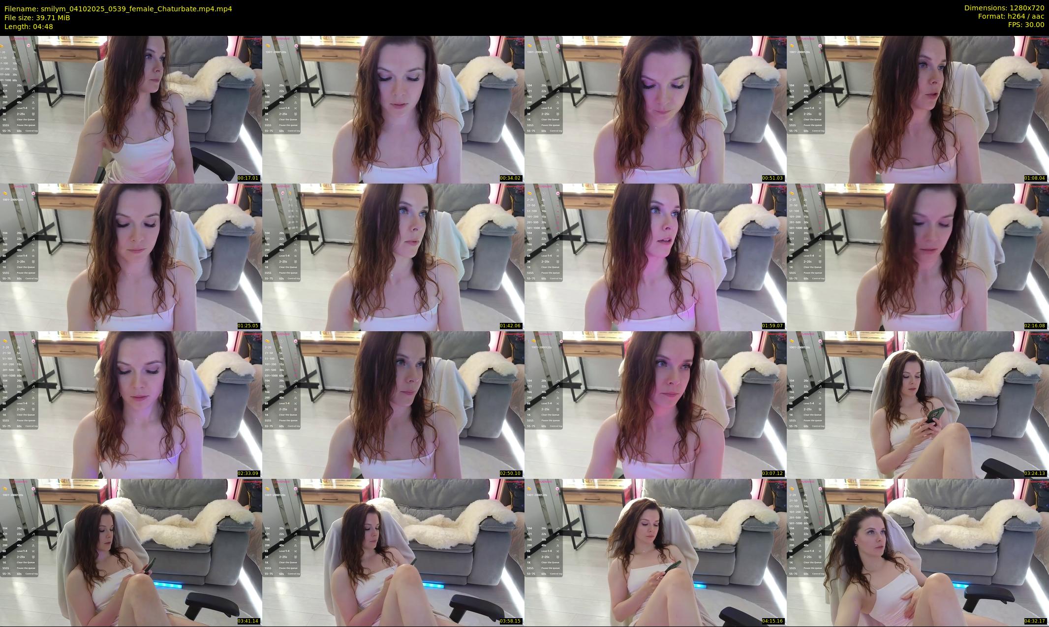 smilym — 5 minute Chaturbate female cam show recording, 720p, Oct 4, 2025