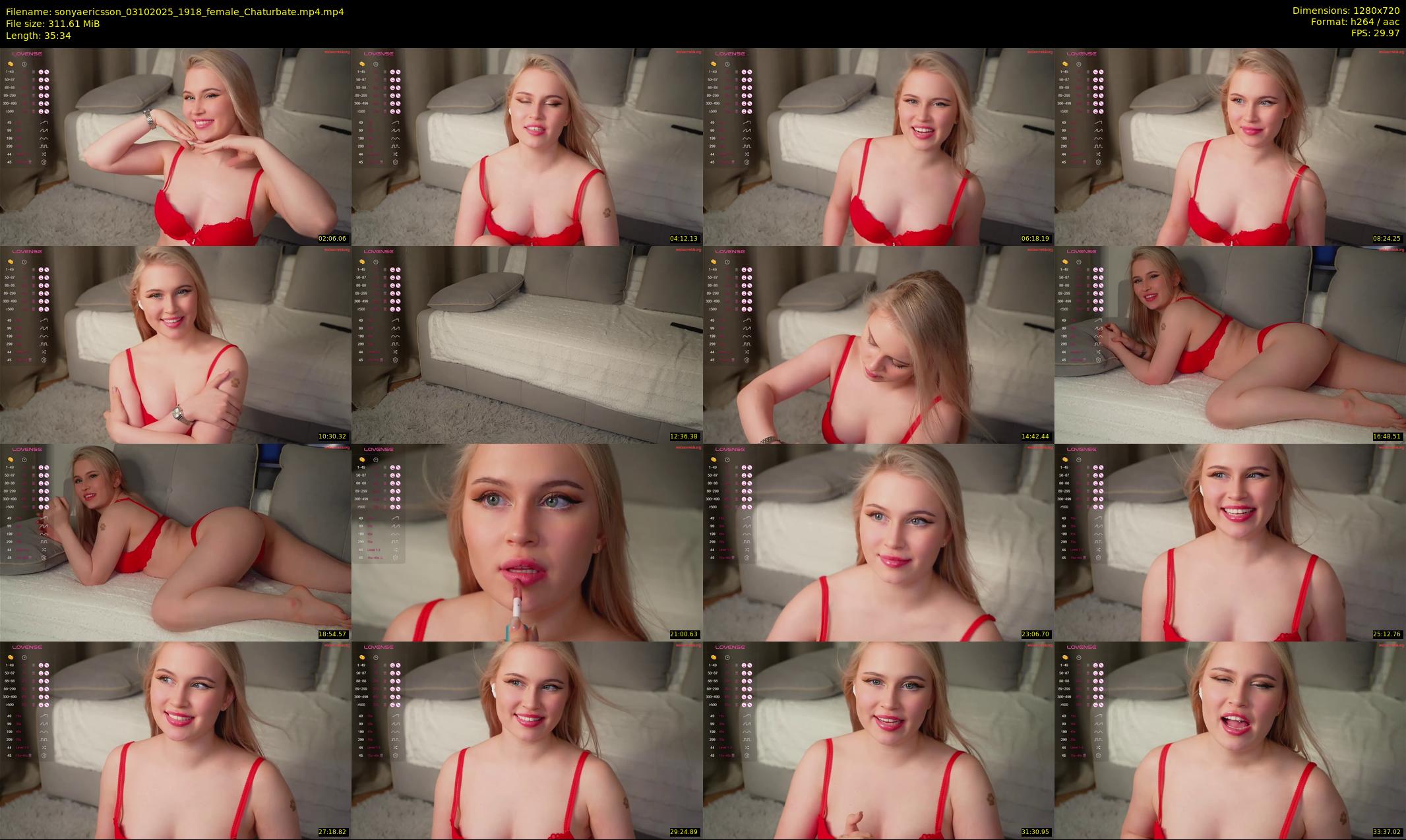 sonyaericsson — 36 minute Chaturbate female cam show recording, 720p, Oct 3, 2025