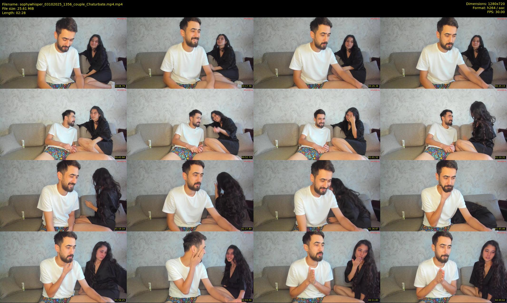 sophywhisper — 3 minute Chaturbate couple cam show recording, 720p, Oct 3, 2025