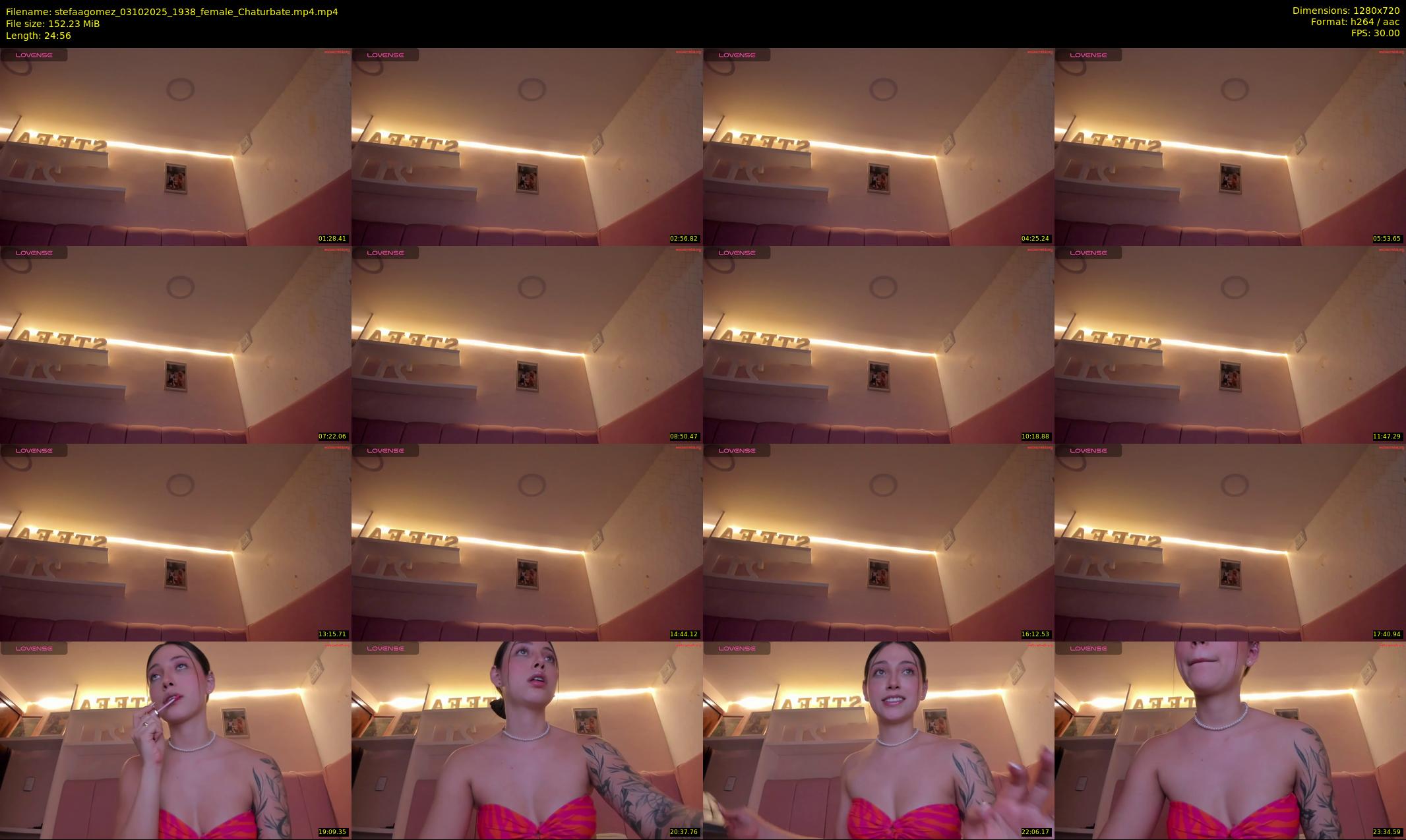 stefaagomez — 25 minute Chaturbate female cam show recording, 720p, Oct 3, 2025