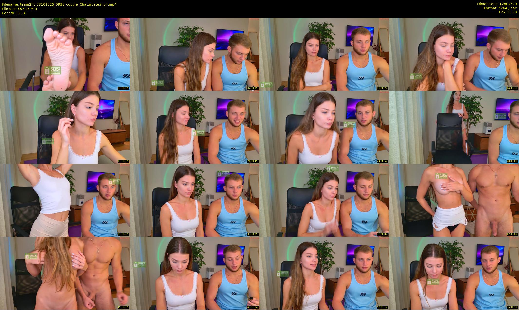 team2fit — 60 minute Chaturbate couple cam show recording, 720p, Oct 3, 2025