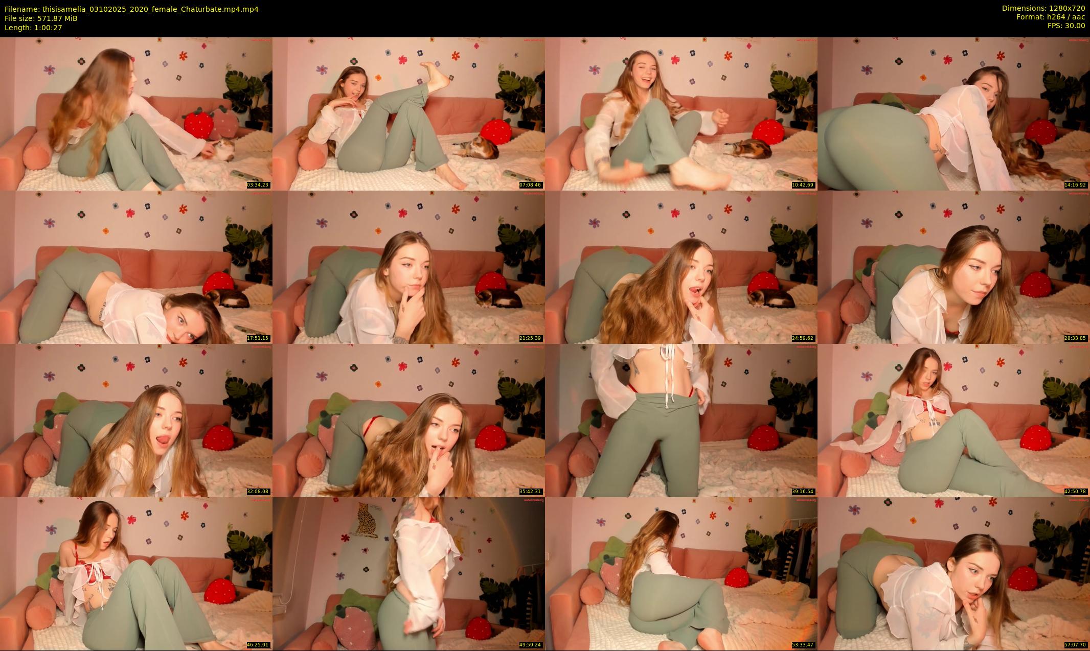 thisisamelia — 61 minute Chaturbate female cam show recording, 720p, Oct 3, 2025