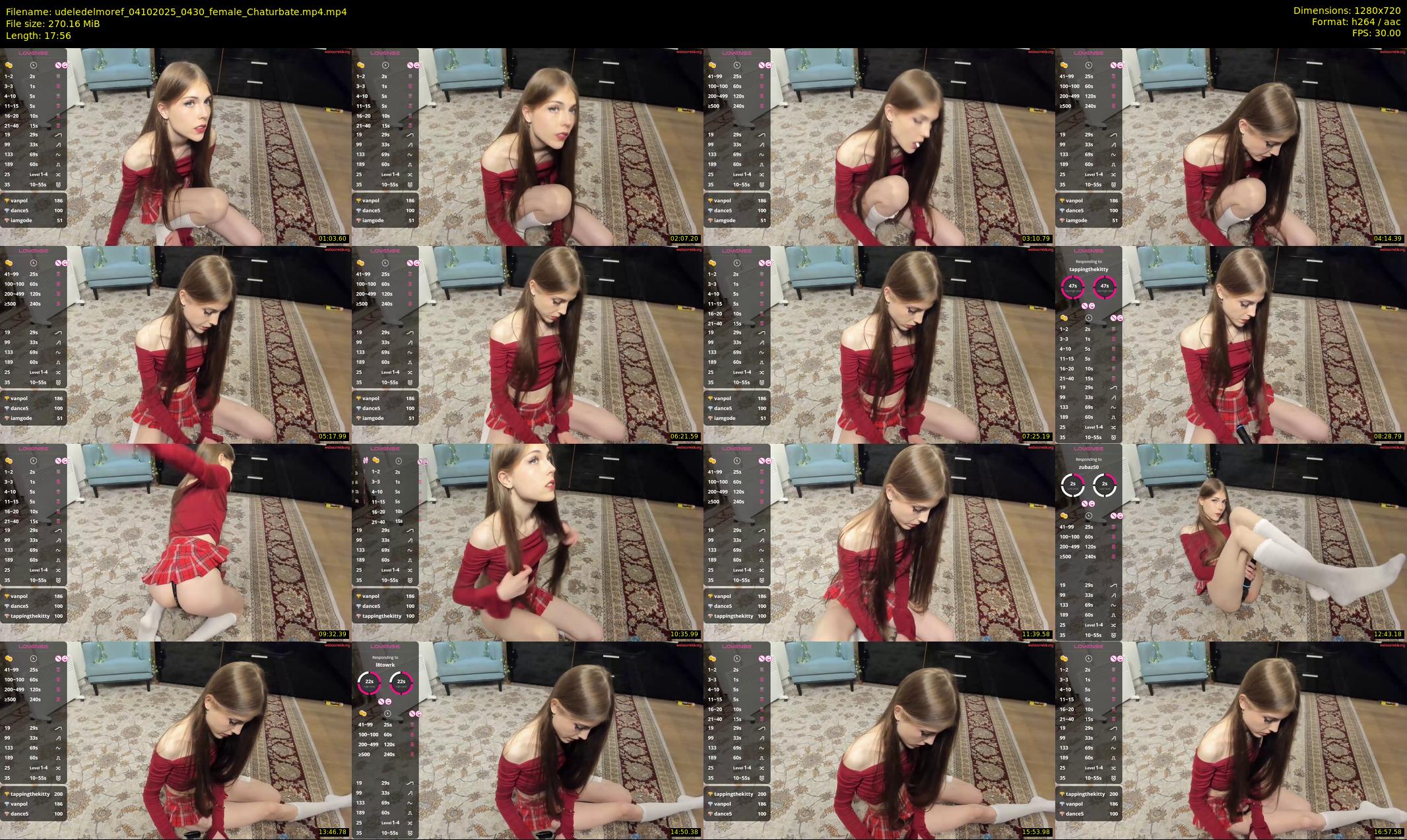 udeledelmoref — 18 minute Chaturbate female cam show recording, 720p, Oct 4, 2025