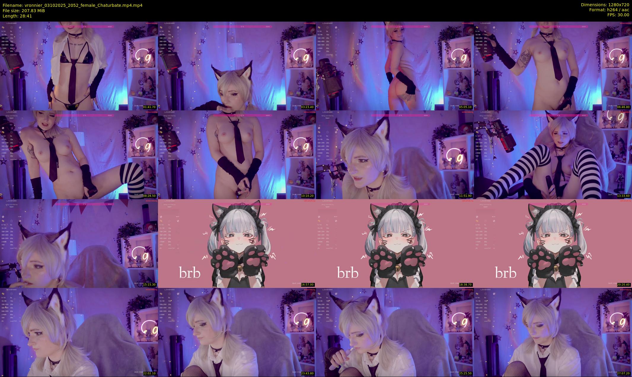 vronnier — 29 minute Chaturbate female cam show recording, 720p, Oct 3, 2025