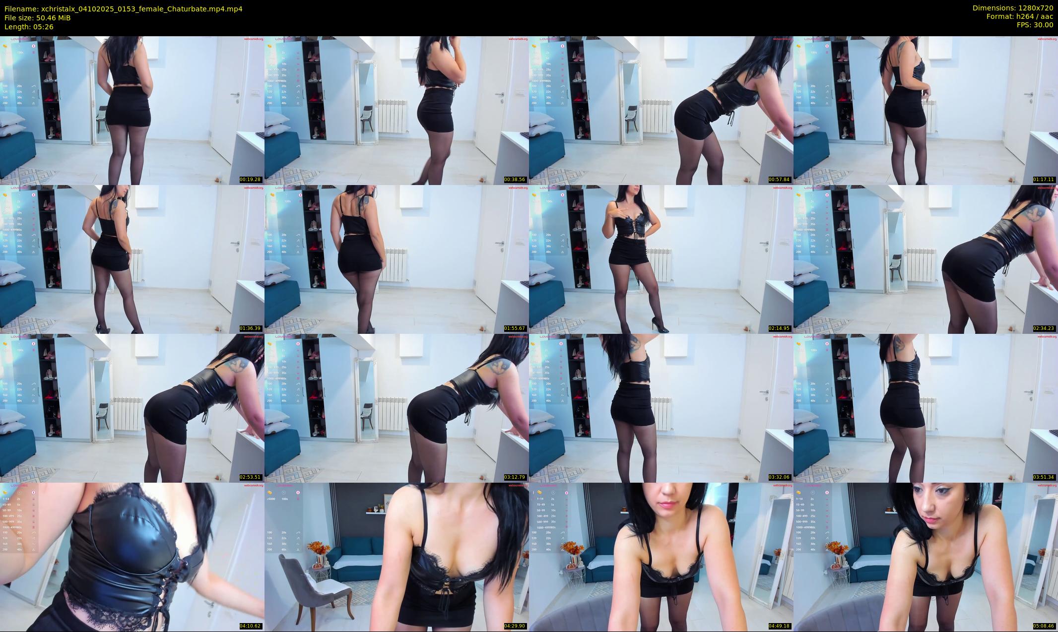 xchristalx — 6 minute Chaturbate female cam show recording, 720p, Oct 4, 2025