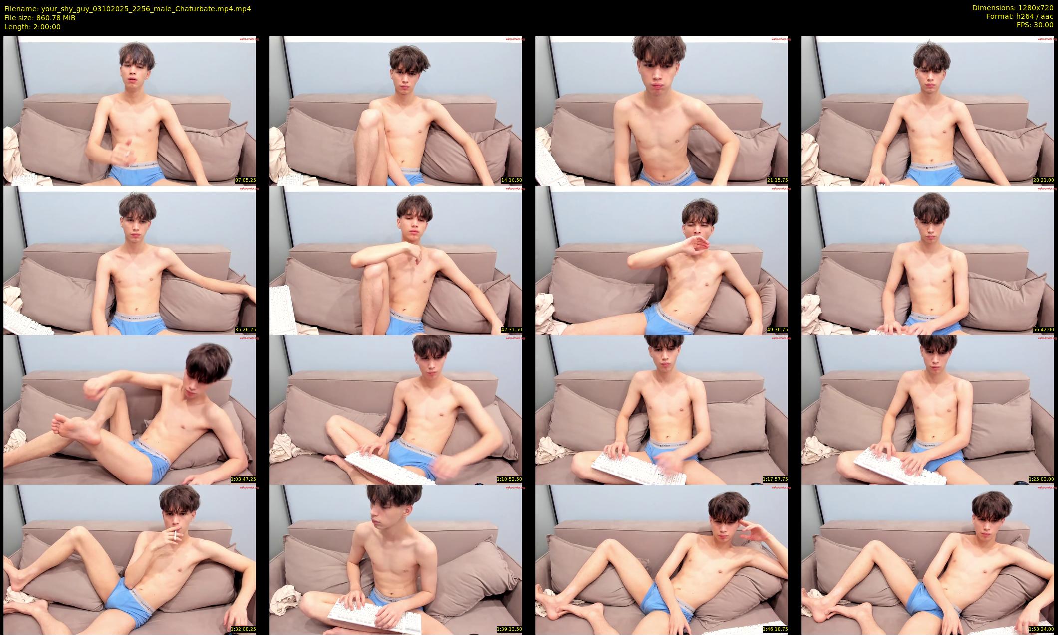 your_shy_guy — 120 minute Chaturbate male cam show recording, 720p, Oct 3, 2025
