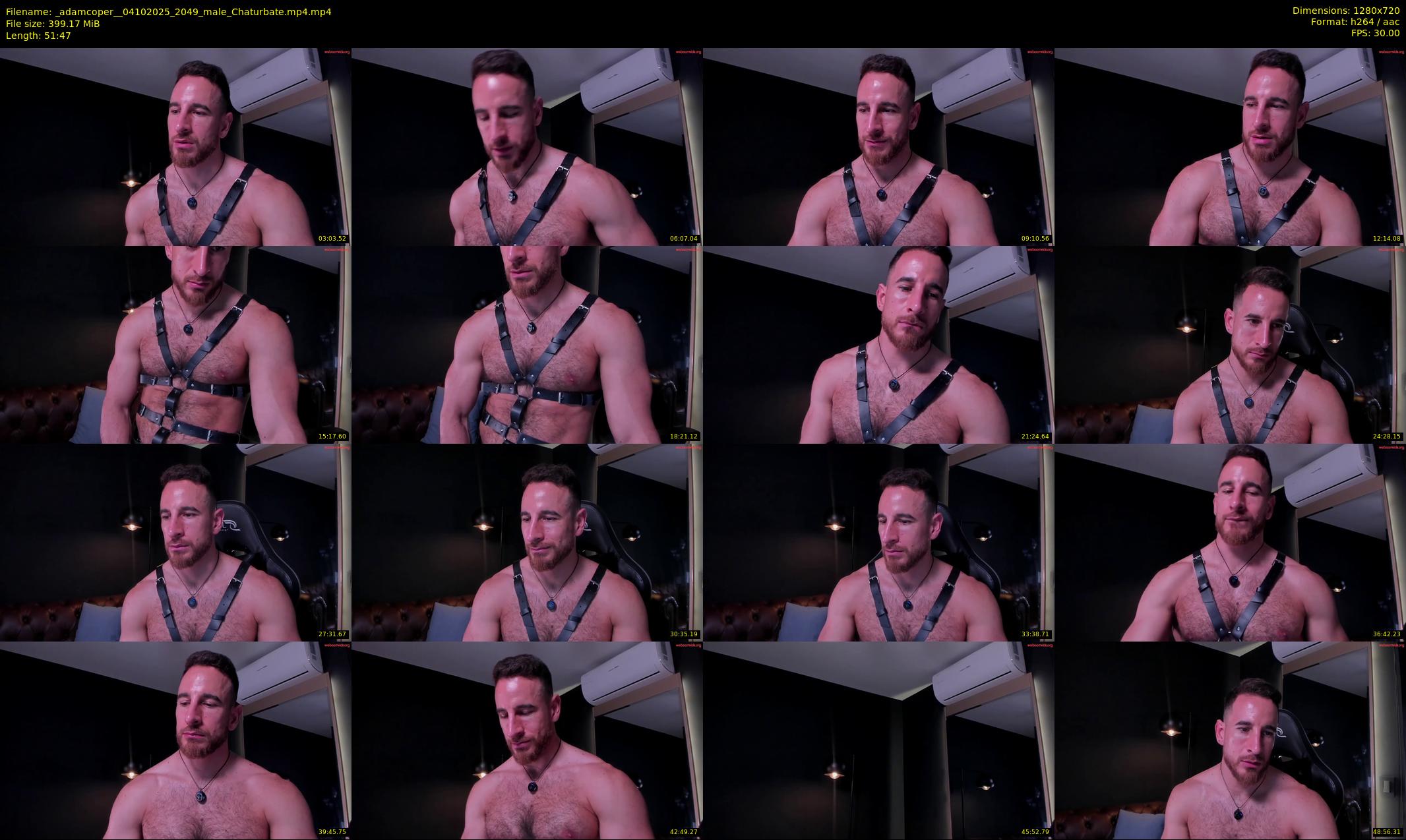 _adamcoper_ — 52 minute Chaturbate male cam show recording, 720p, Oct 4, 2025
