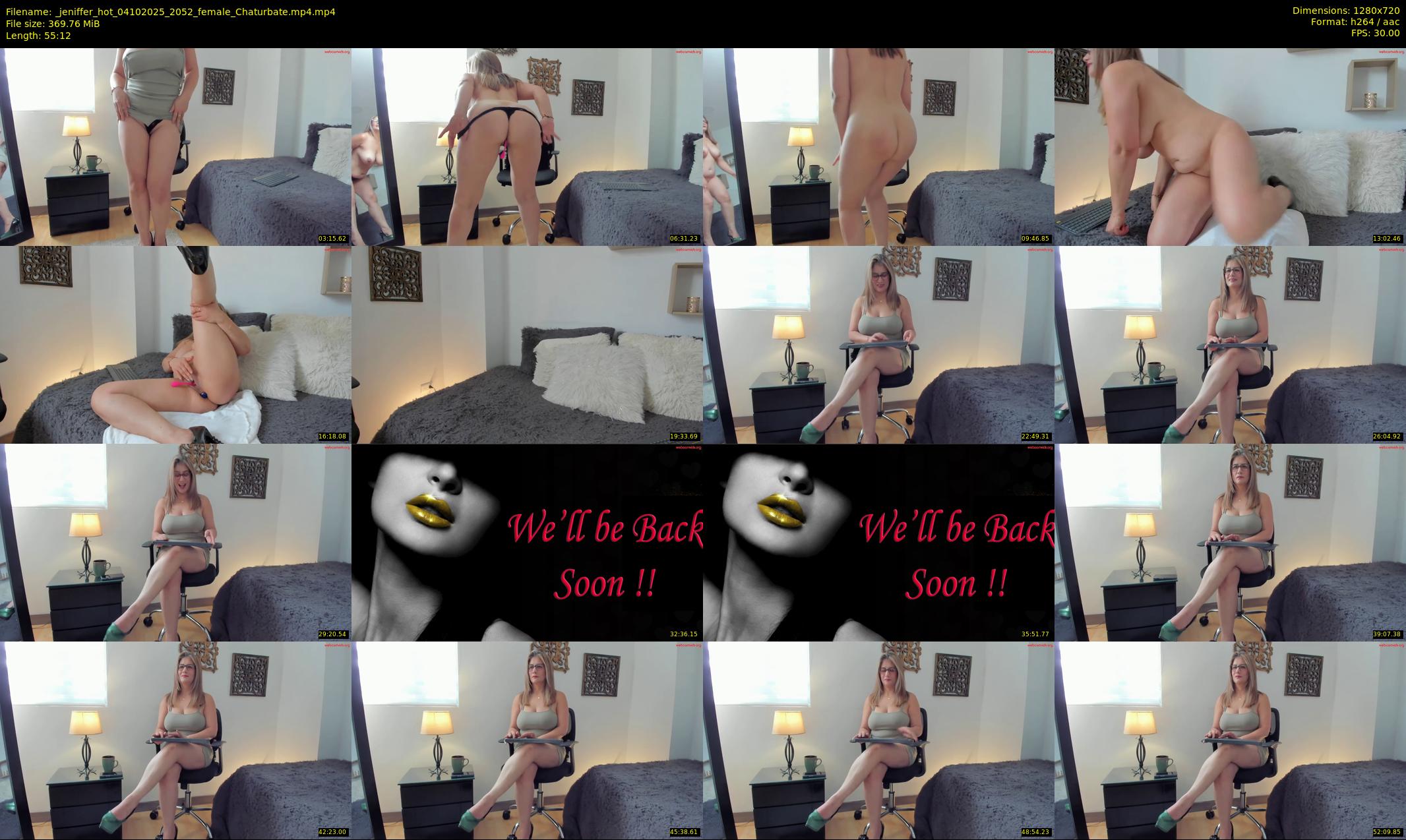 _jeniffer_hot — 56 minute Chaturbate female cam show recording, 720p, Oct 4, 2025