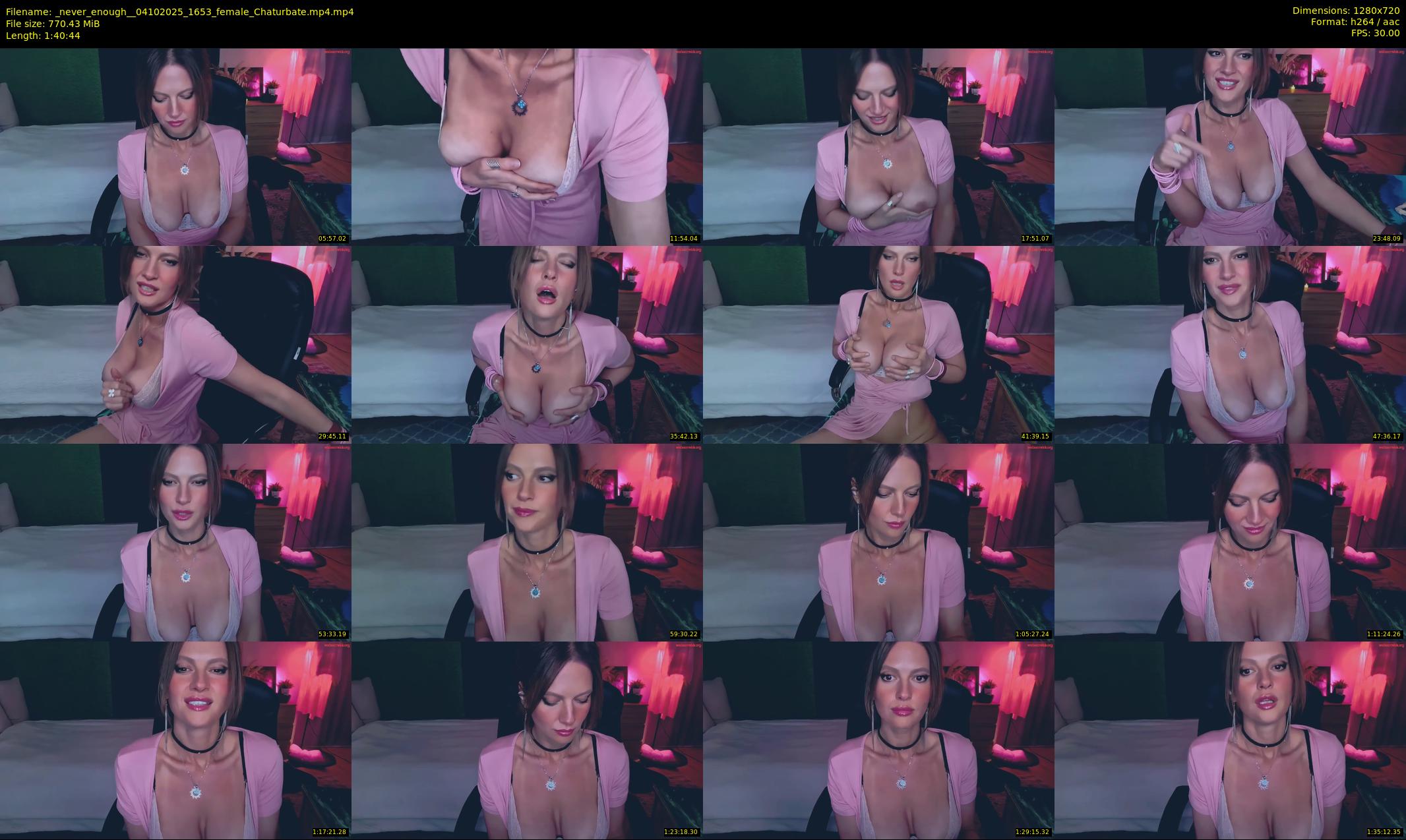 _never_enough_ — 101 minute Chaturbate female cam show recording, 720p, Oct 4, 2025