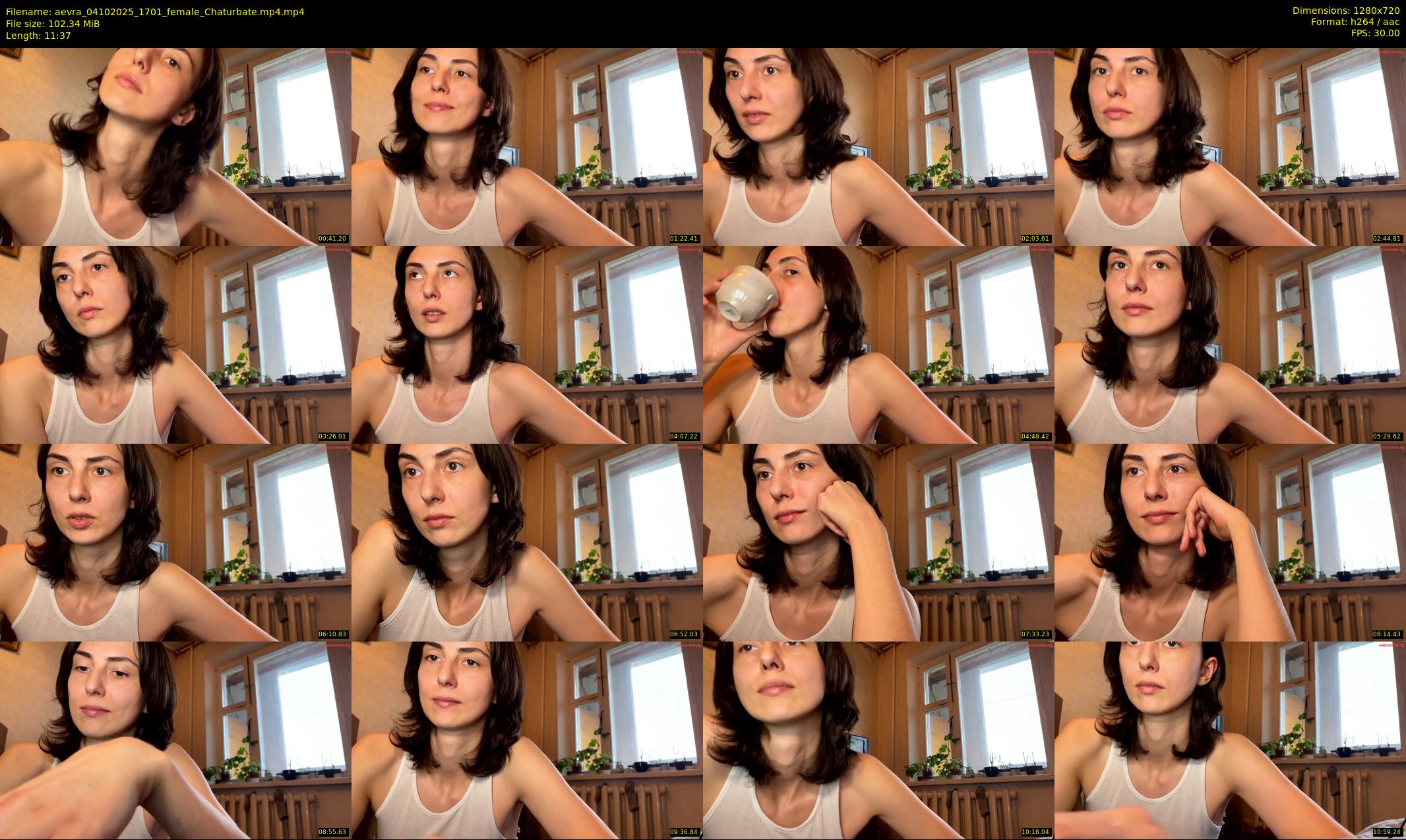 aevra — 12 minute Chaturbate female cam show recording, 720p, Oct 4, 2025