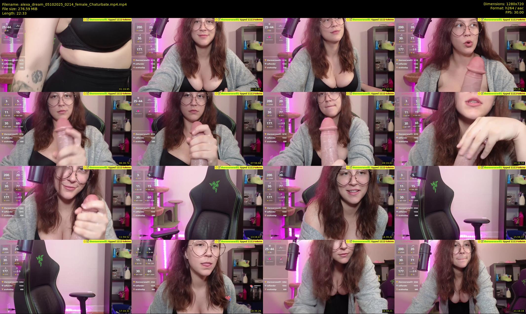 alexa_dream — 23 minute Chaturbate female cam show recording, 720p, Oct 5, 2025