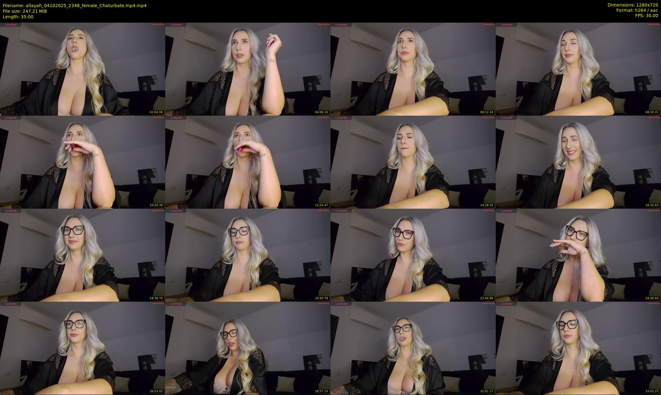 allayah — 35 minute Chaturbate female cam show recording, 720p, Oct 4, 2025