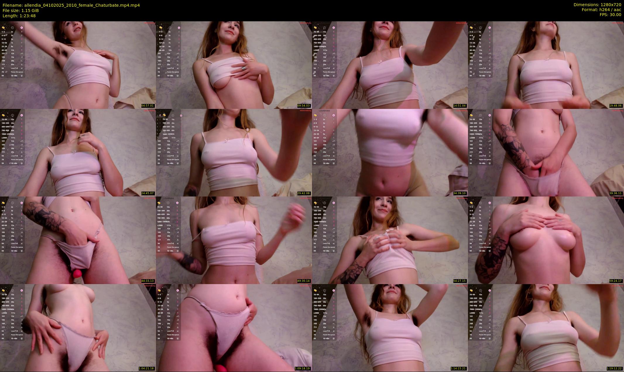 allendia — 84 minute Chaturbate female cam show recording, 720p, Oct 4, 2025