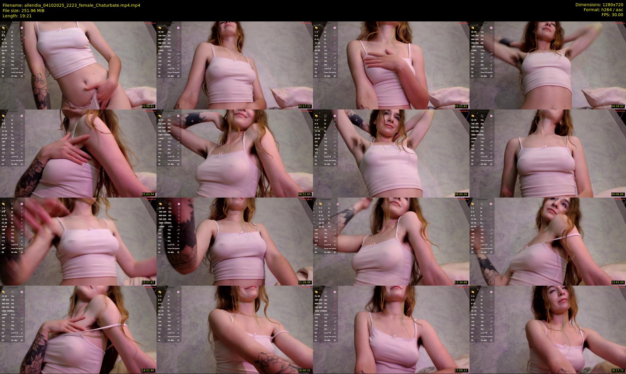 allendia — 20 minute Chaturbate female cam show recording, 720p, Oct 4, 2025