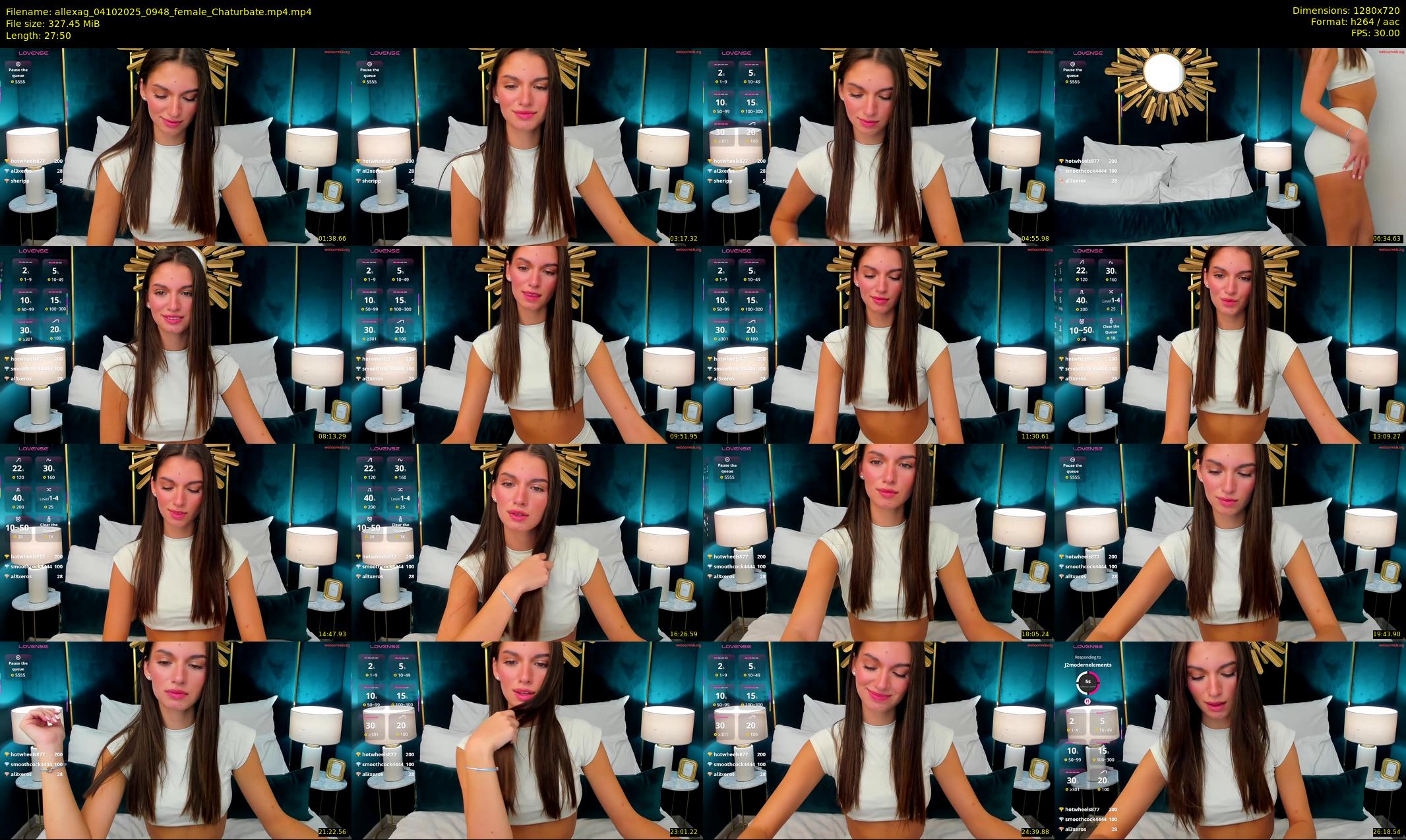 allexag — 28 minute Chaturbate female cam show recording, 720p, Oct 4, 2025