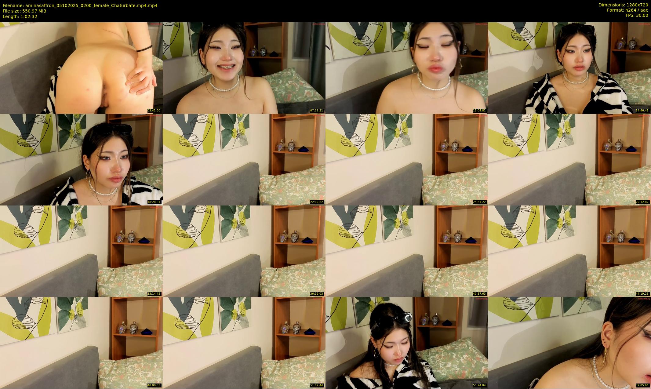 aminasaffron — 63 minute Chaturbate female cam show recording, 720p, Oct 5, 2025
