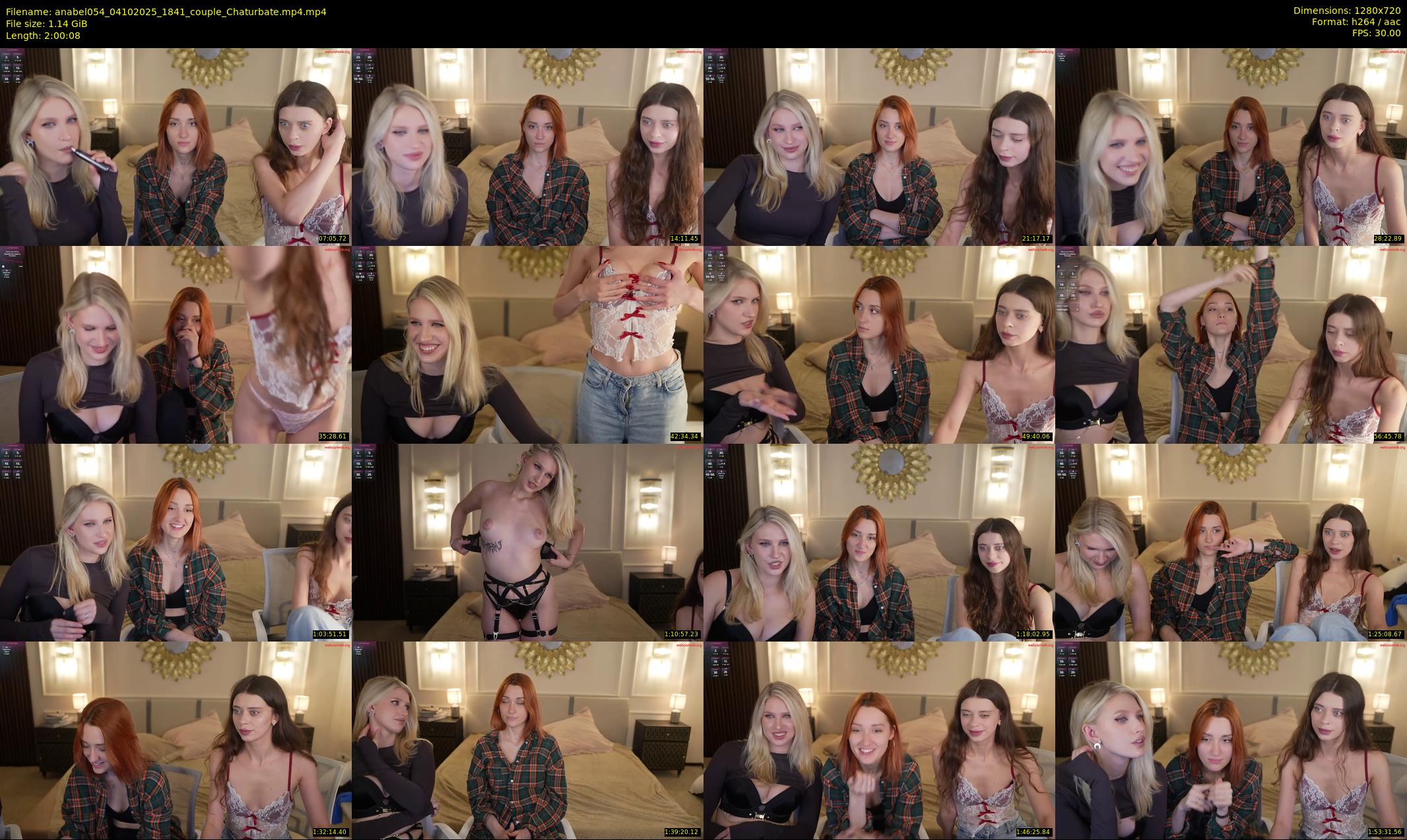 anabel054 — 121 minute Chaturbate female cam show recording, 720p, Oct 4, 2025