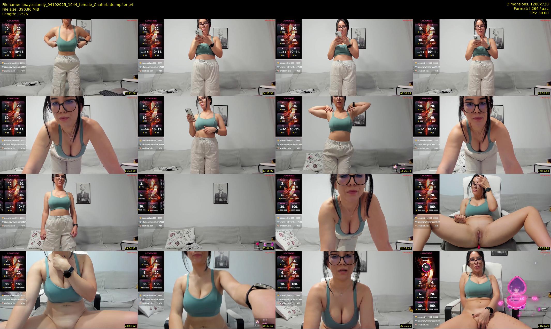 anayscaandy — 38 minute Chaturbate female cam show recording, 720p, Oct 4, 2025