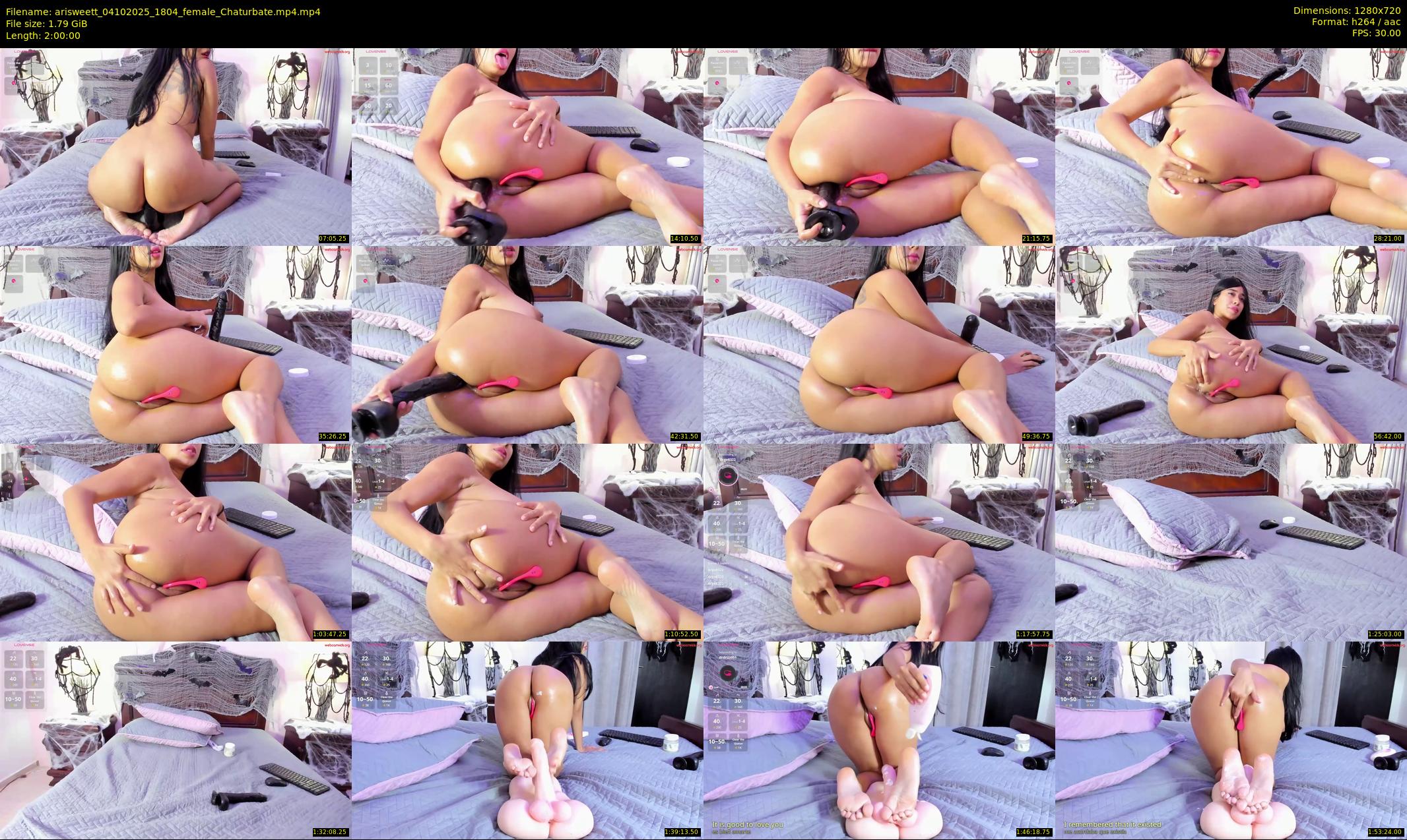 arisweett — 120 minute Chaturbate female cam show recording, 720p, Oct 4, 2025
