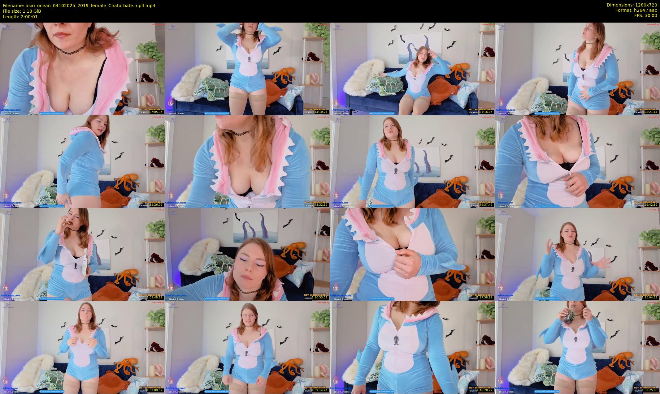 asiri_ocean — 121 minute Chaturbate female cam show recording, 720p, Oct 4, 2025