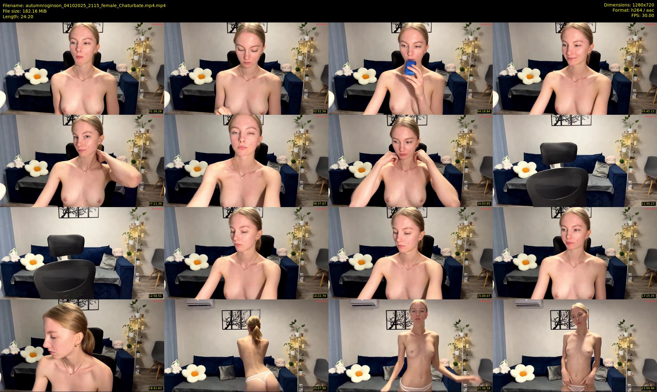 autumnroginson — 25 minute Chaturbate female cam show recording, 720p, Oct 4, 2025