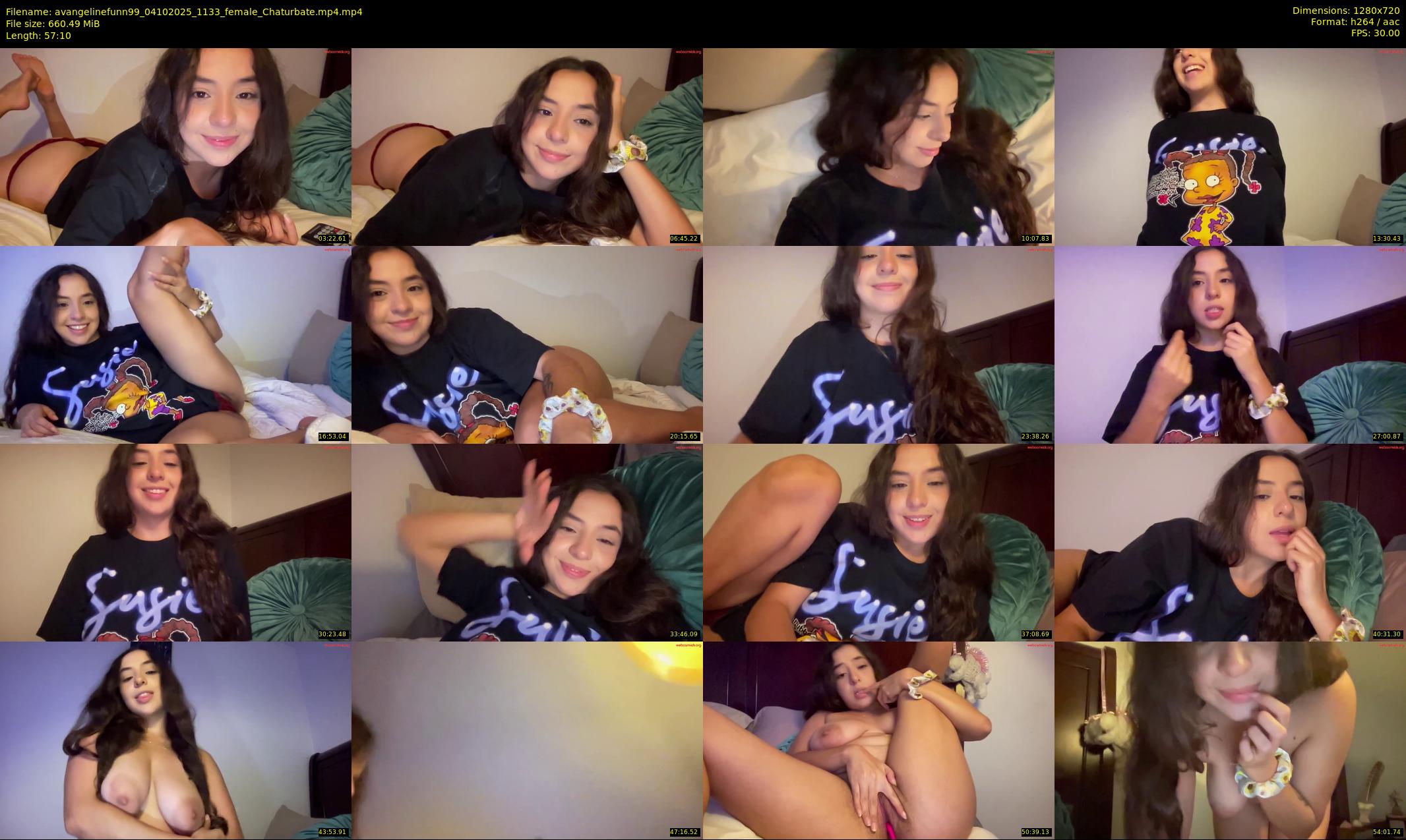 avangelinefunn99 — 58 minute Chaturbate female cam show recording, 720p, Oct 4, 2025