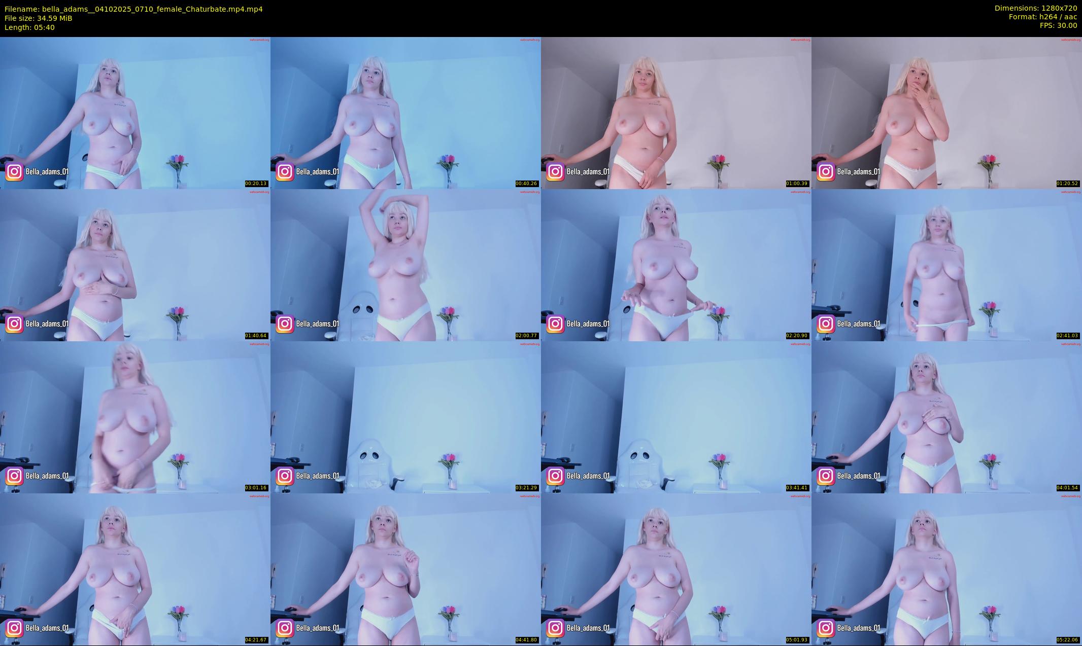 bella_adams_ — 6 minute Chaturbate female cam show recording, 720p, Oct 4, 2025