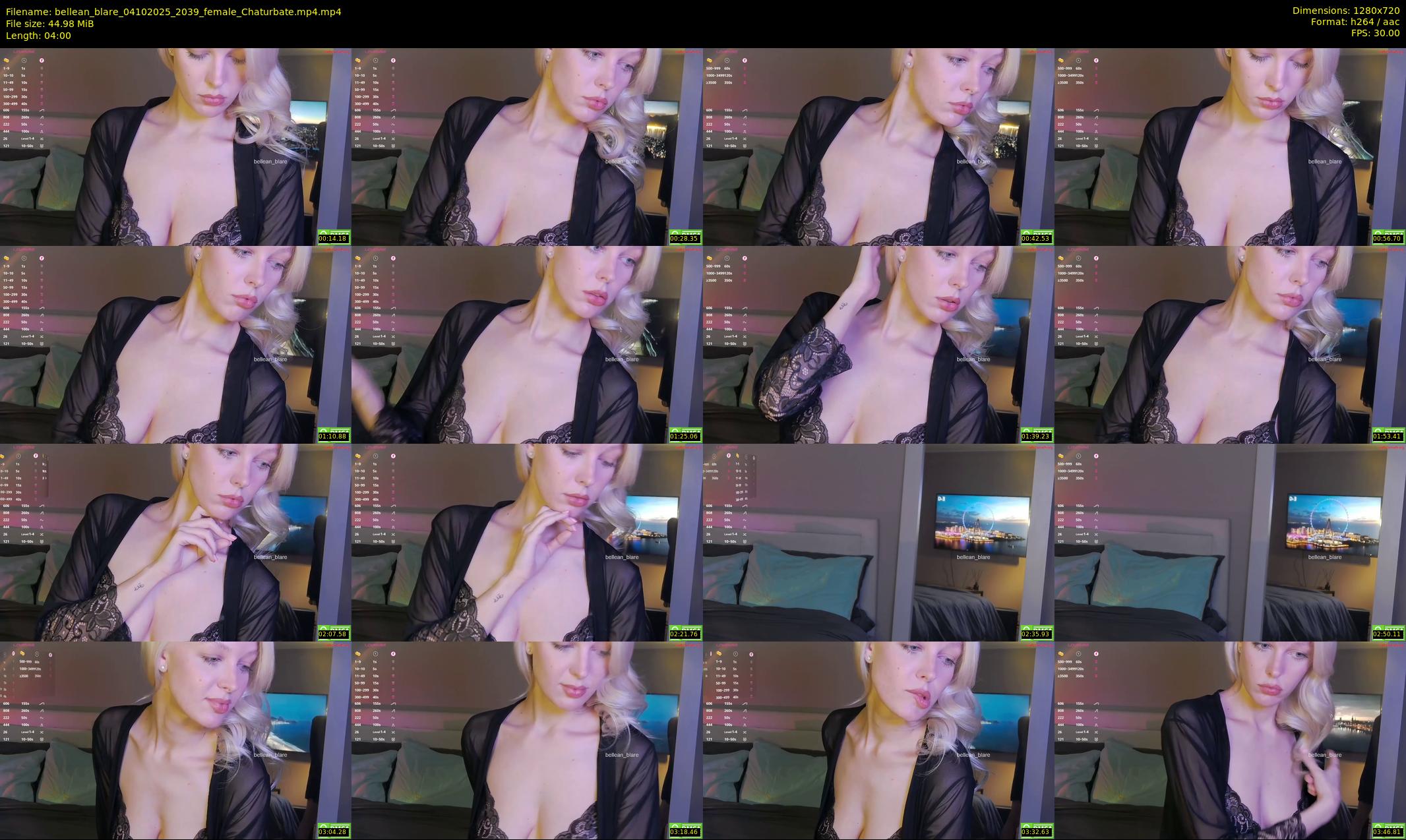 bellean_blare — 4 minute Chaturbate female cam show recording, 720p, Oct 4, 2025