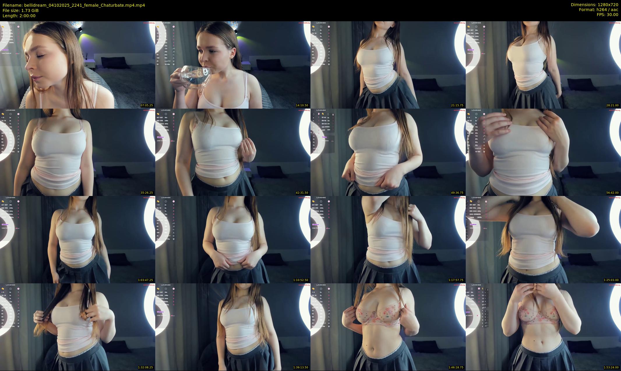 bellidream — 120 minute Chaturbate female cam show recording, 720p, Oct 4, 2025