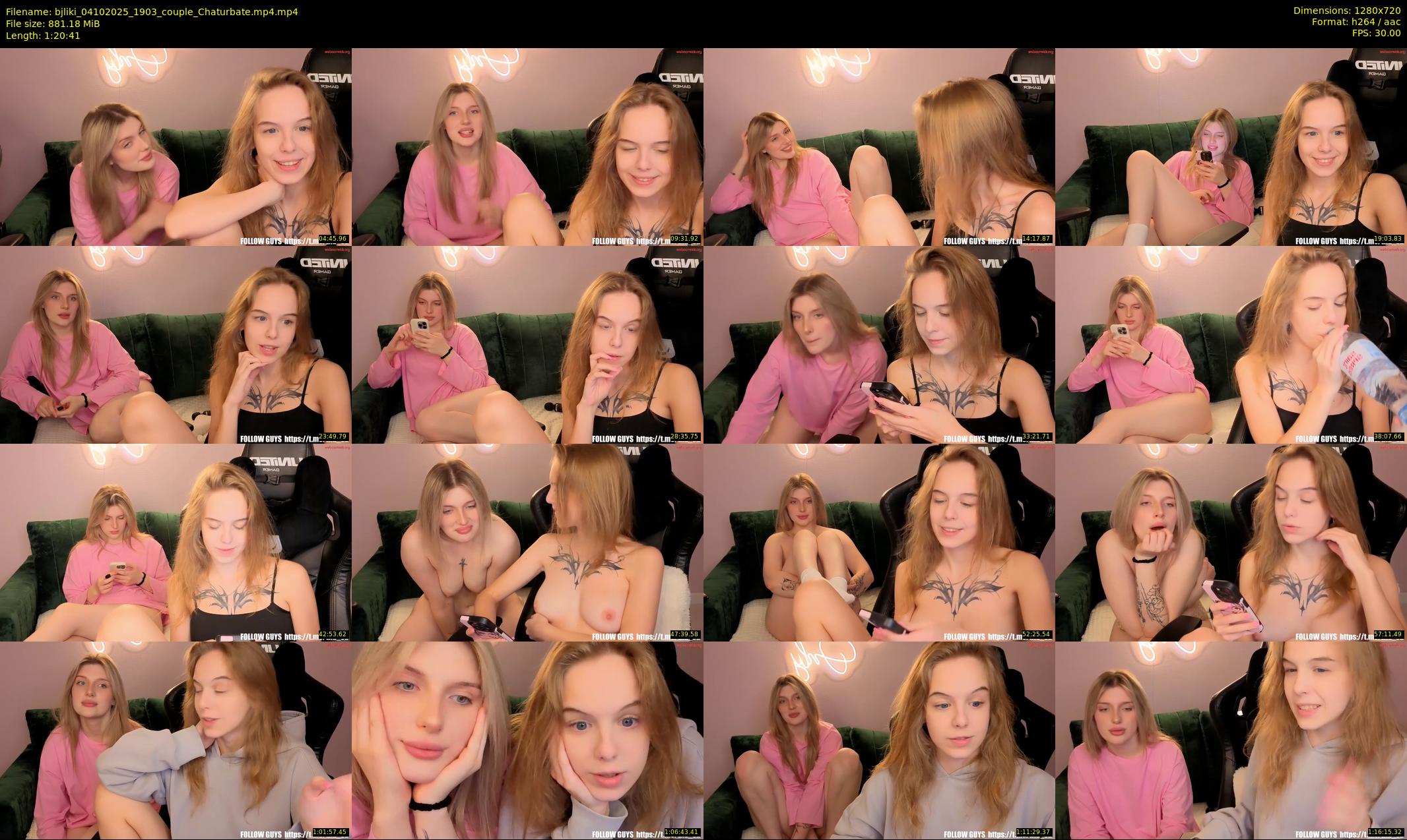 bjliki — 81 minute Chaturbate couple cam show recording, 720p, Oct 4, 2025