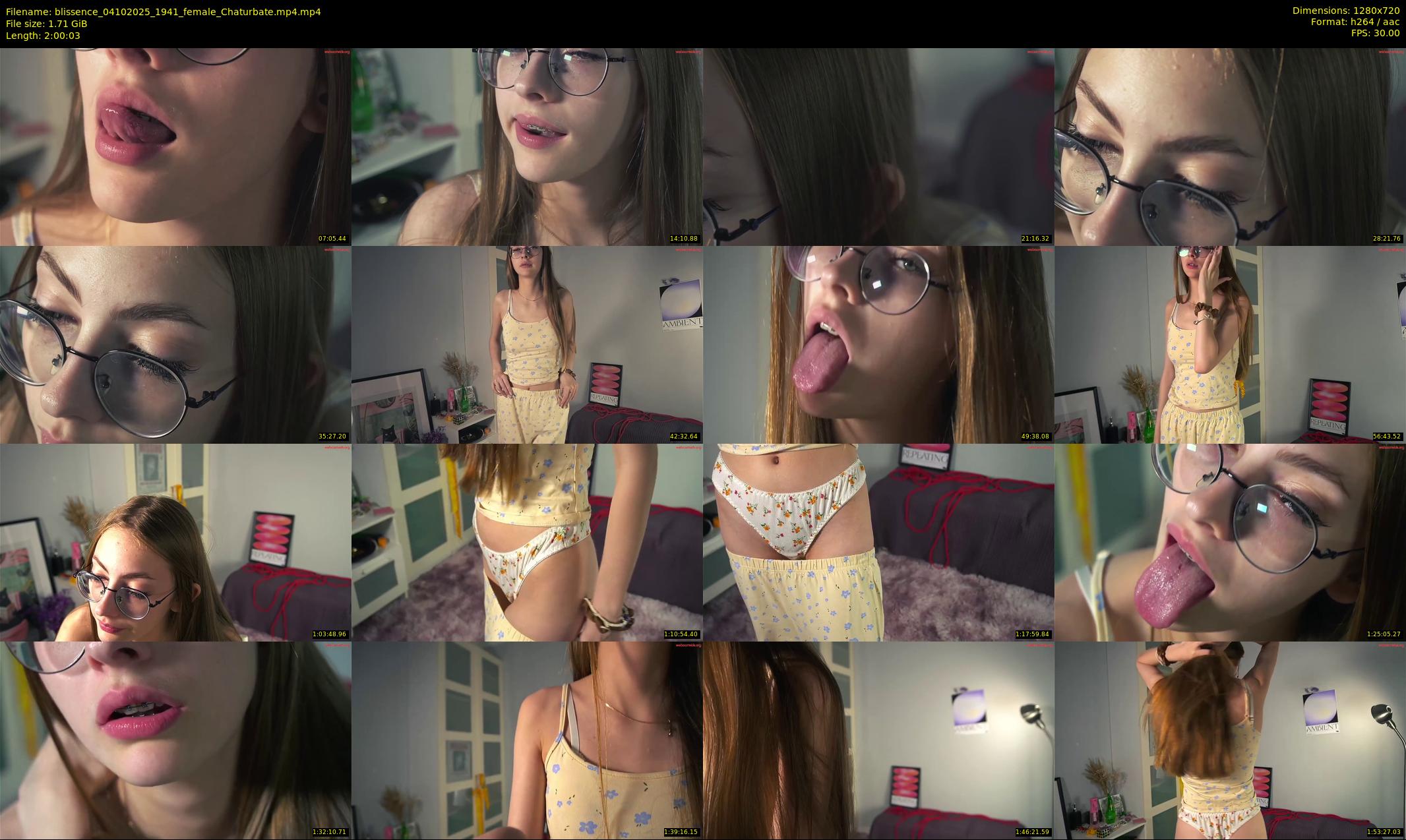 blissence — 121 minute Chaturbate female cam show recording, 720p, Oct 4, 2025