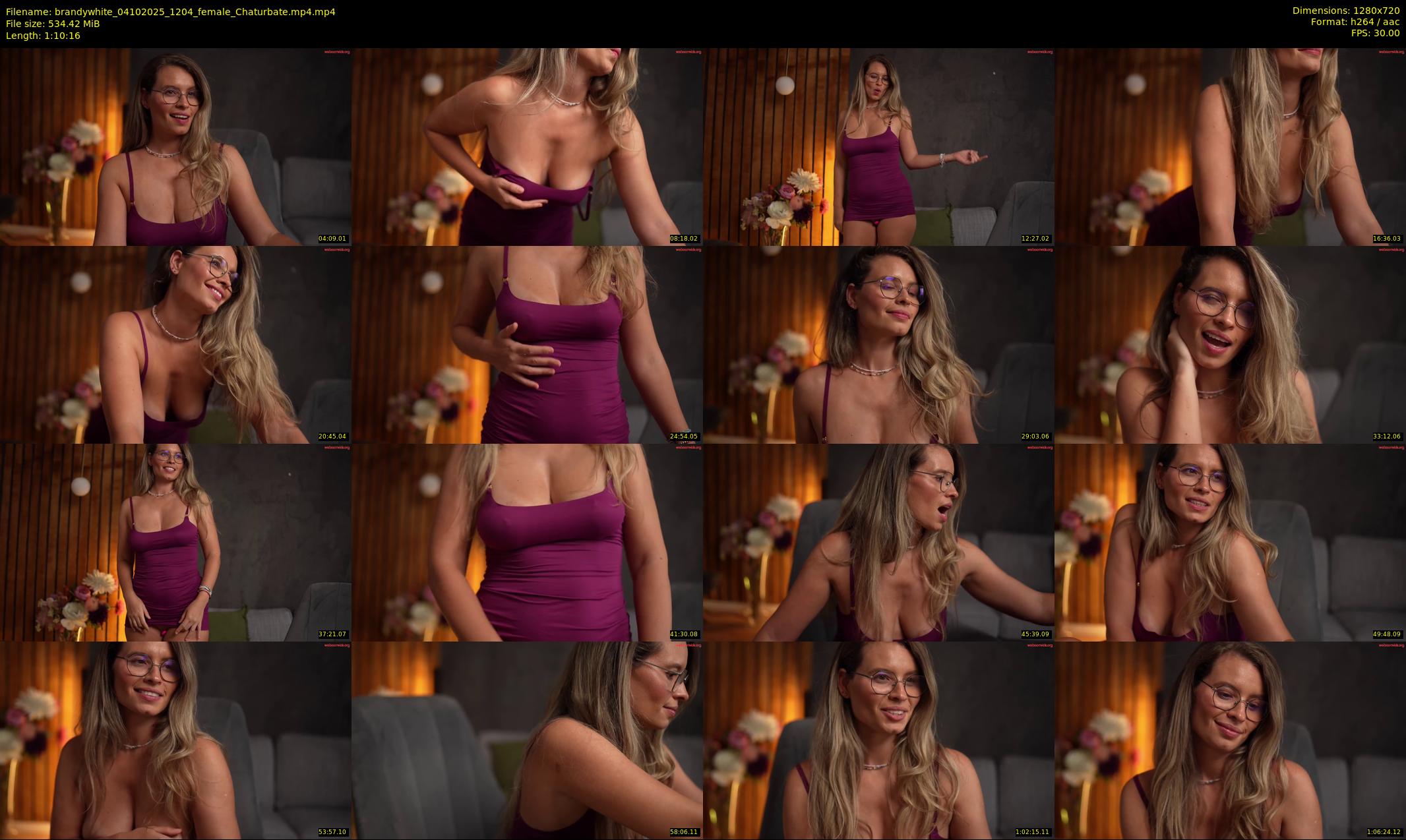 brandywhite — 71 minute Chaturbate female cam show recording, 720p, Oct 4, 2025