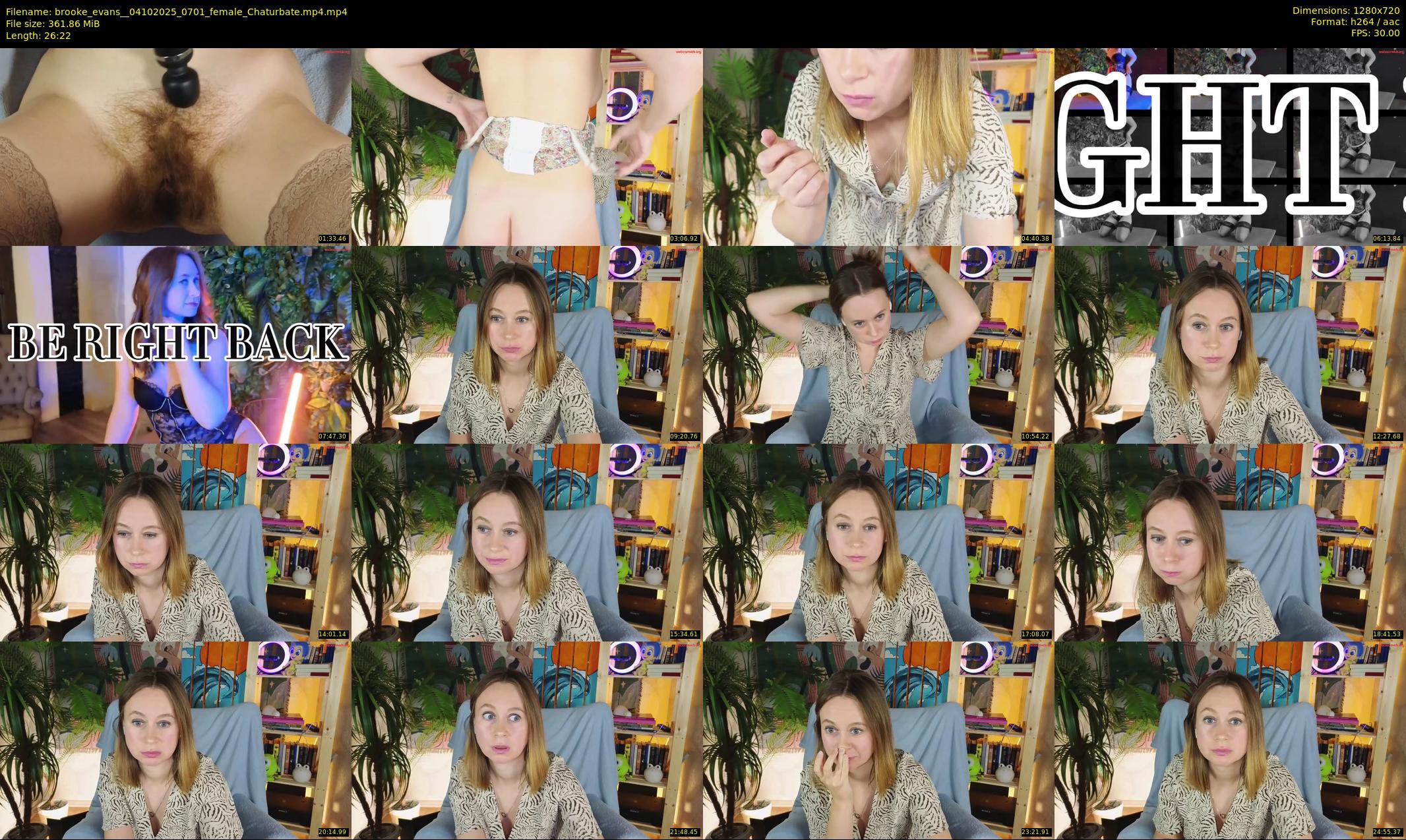 brooke_evans_ — 27 minute Chaturbate female cam show recording, 720p, Oct 4, 2025