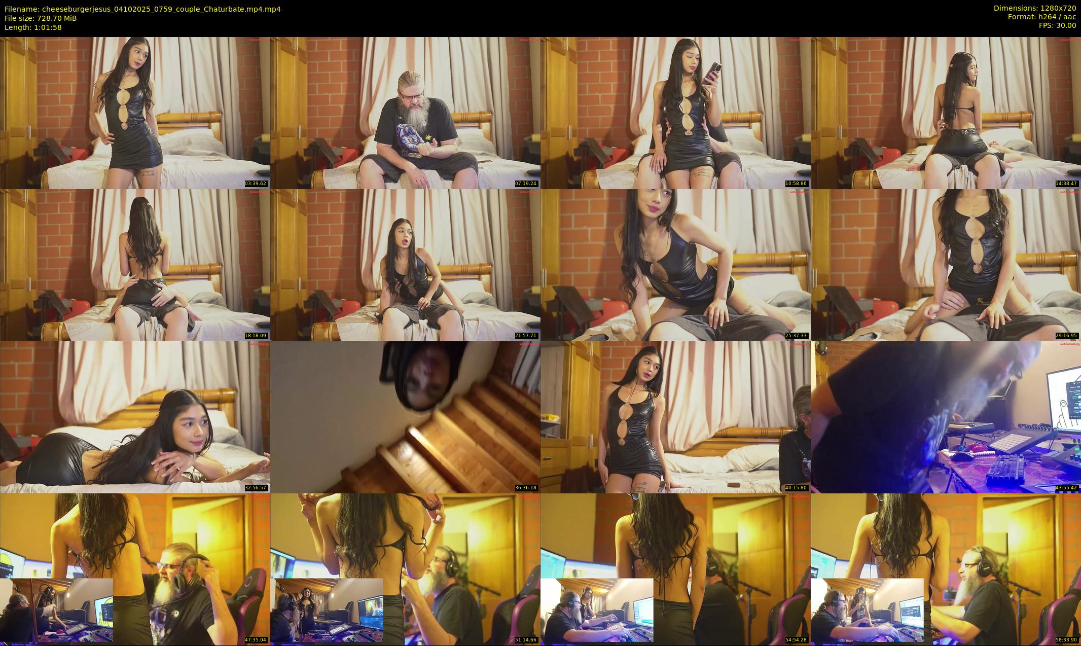 cheeseburgerjesus — 62 minute Chaturbate couple cam show recording, 720p, Oct 4, 2025