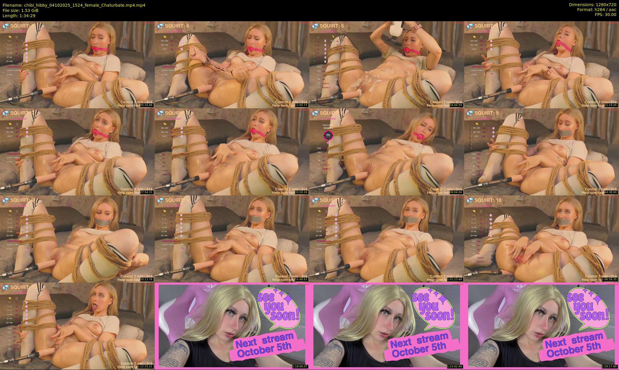 chibi_hibby — 95 minute Chaturbate female cam show recording, 720p, Oct 4, 2025