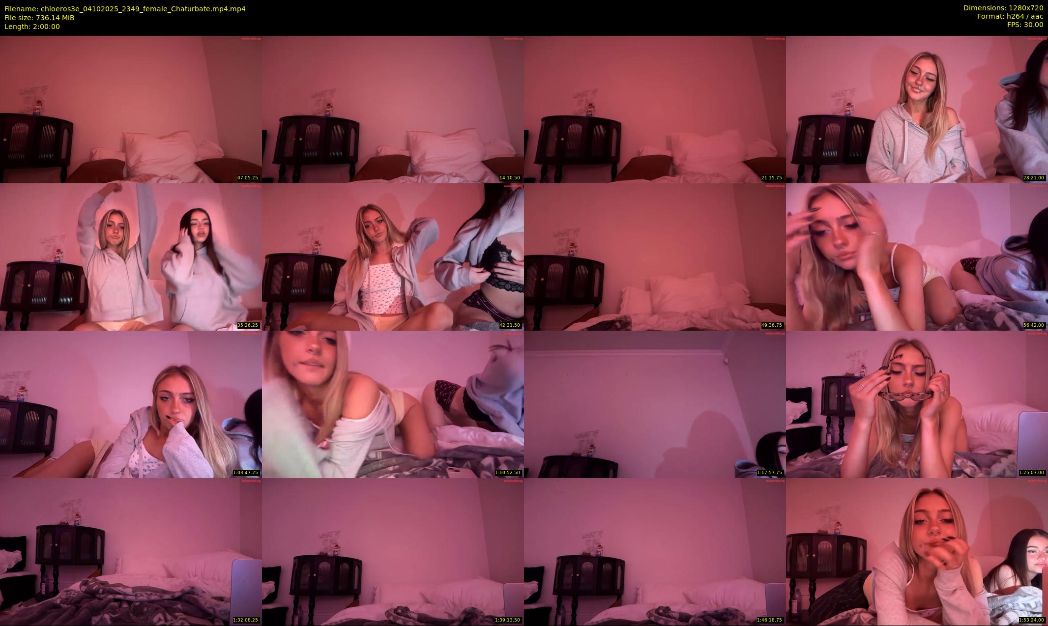 chloeros3e — 120 minute Chaturbate female cam show recording, 720p, Oct 4, 2025