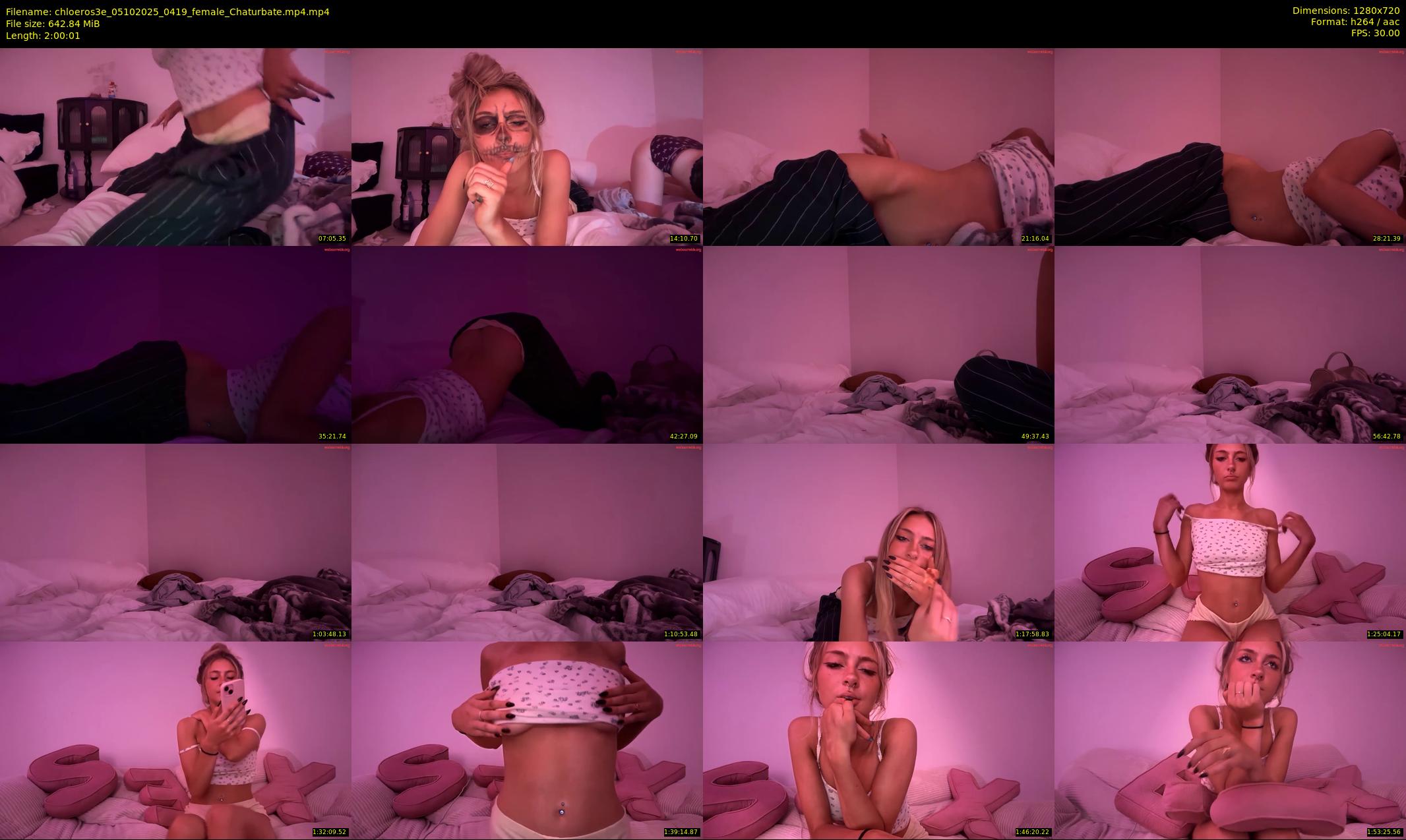 chloeros3e — 121 minute Chaturbate female cam show recording, 720p, Oct 5, 2025
